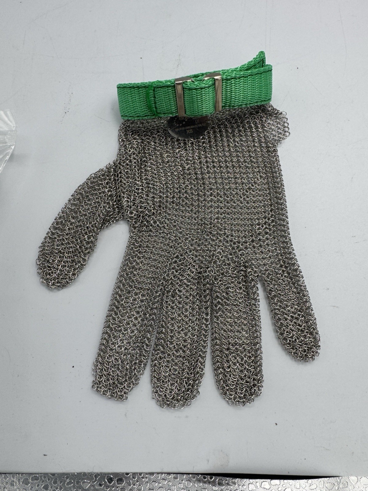 Tridentum Size Extra Small Stainless Steel Chain Mail Metal Mesh Safety Gloves