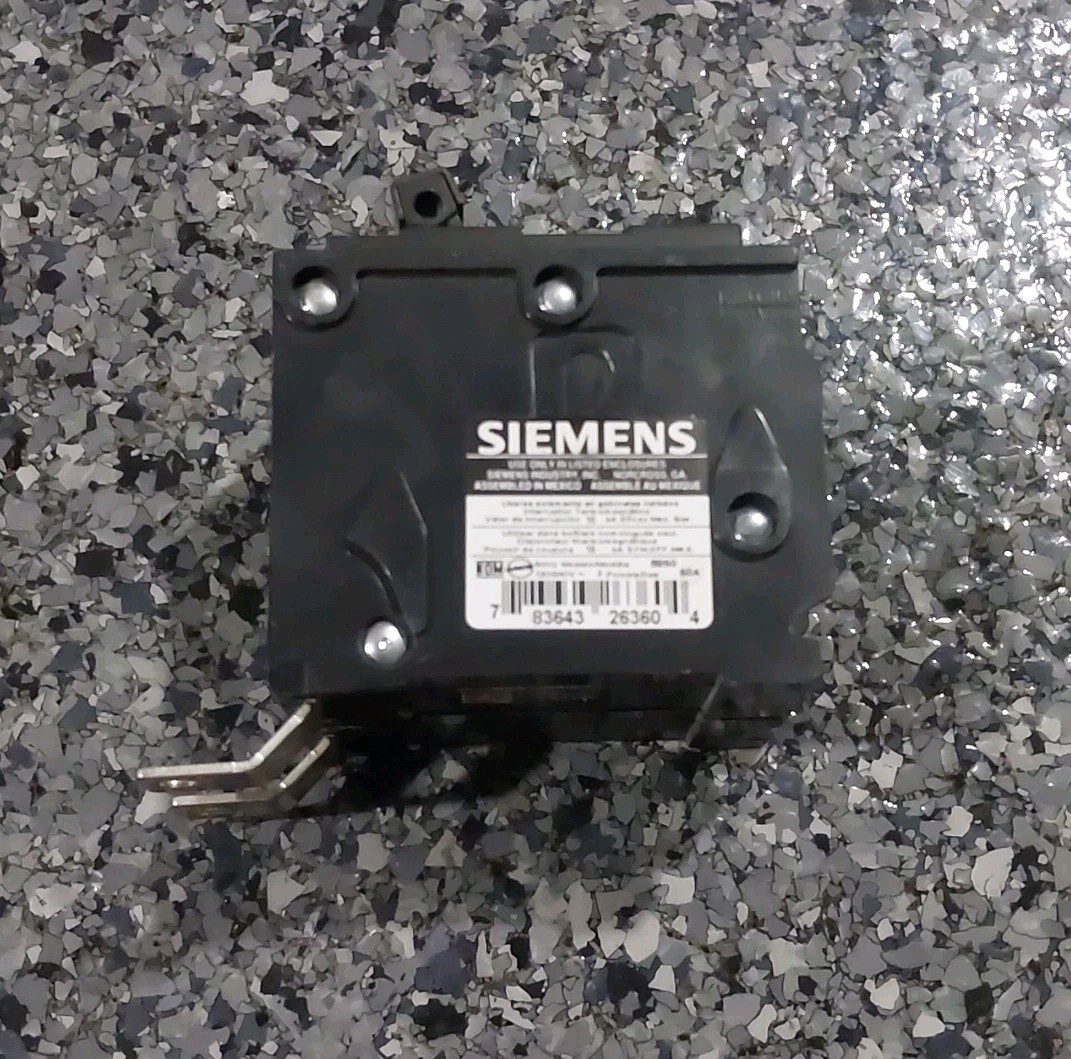 Siemens B260 60-Amp Double Pole 120/240-Volt 10KAIC Bolt in Breaker
