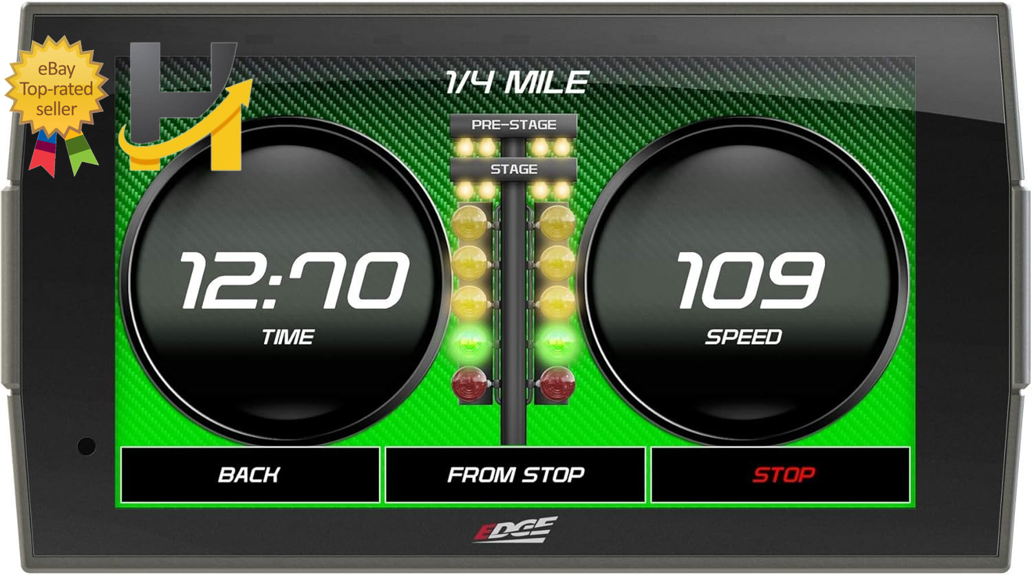 Edge Insight CTS3 Digital Gauge, Compatible with 1996 & Up OBD-II Vehicles. 8413