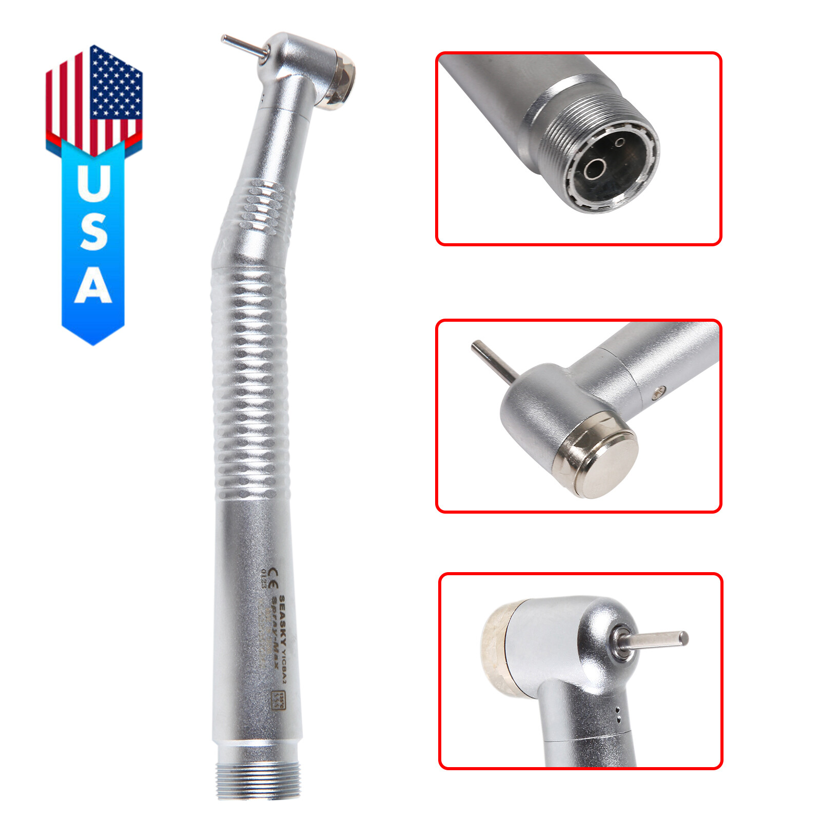 10* Dental NSK Style High Speed Air Turbine Handpiece Spray 2 Hole SEASKY-Y1BA2