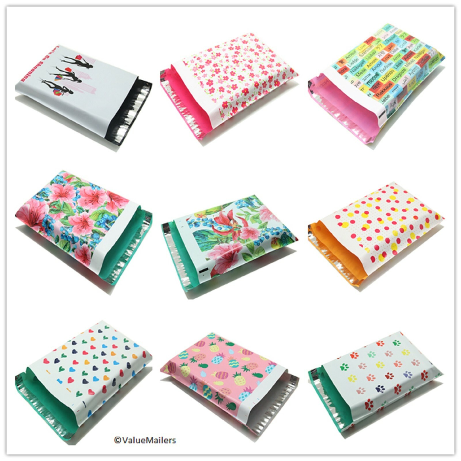 10×13 Poly Mailers Shipping Bags Envelopes White Premium Design Bag 100 To 10000