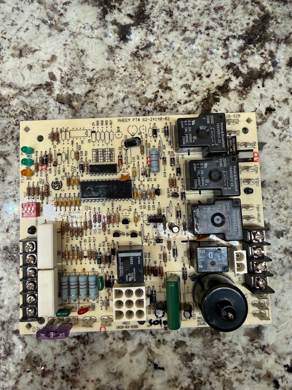 RHEEM Ruud 62-24140-02 Furnace Control Board 1028-928 622414004 6224140 30 DAY