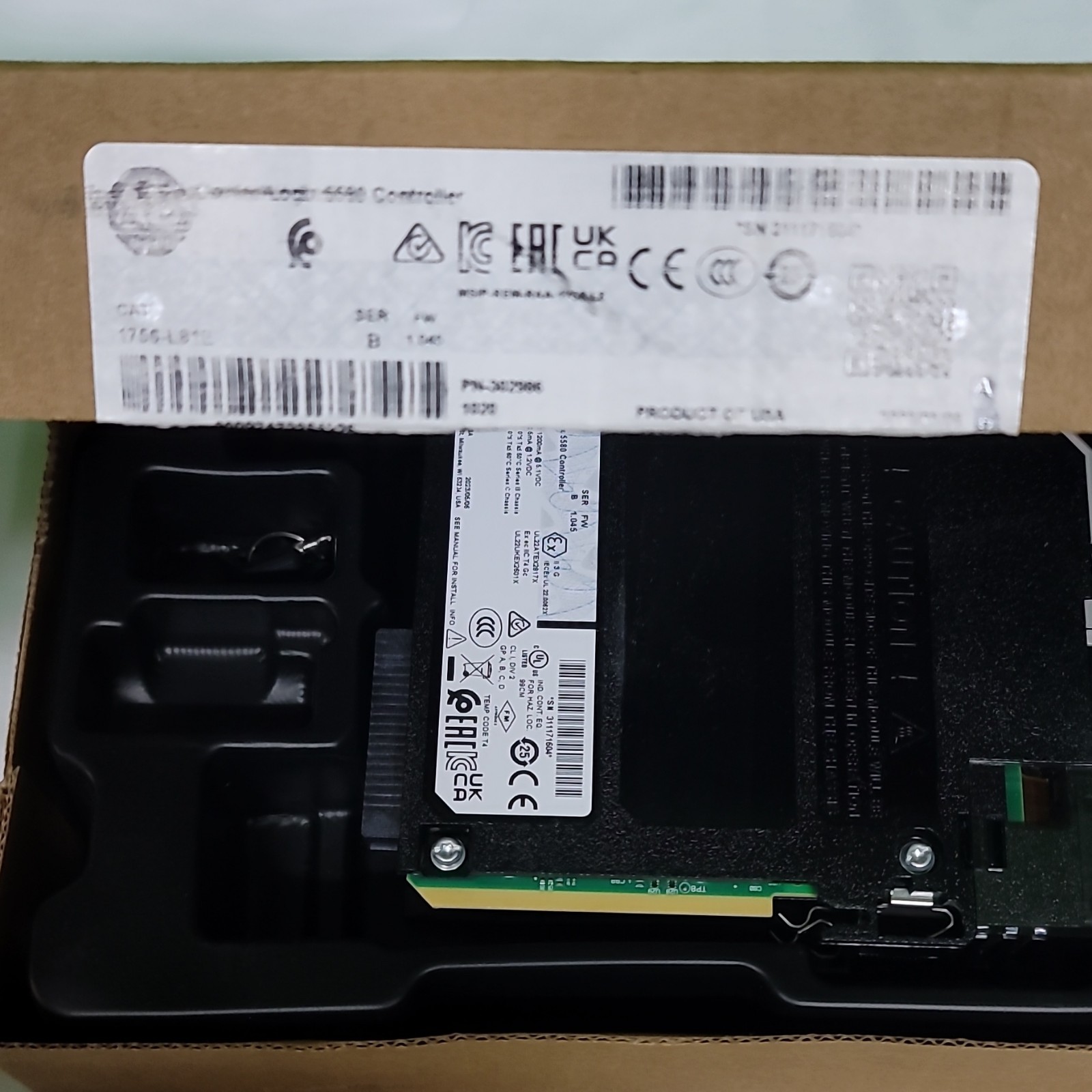 Allen-Bradley ControlLogix 5580 Controller 1756-L81E EtherNet/IP PLC Processor