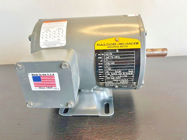 Baldor Reliance 1/2HP 0.5HP AC Motor M3108 230/460V 1725RPM 56 Frame NEW