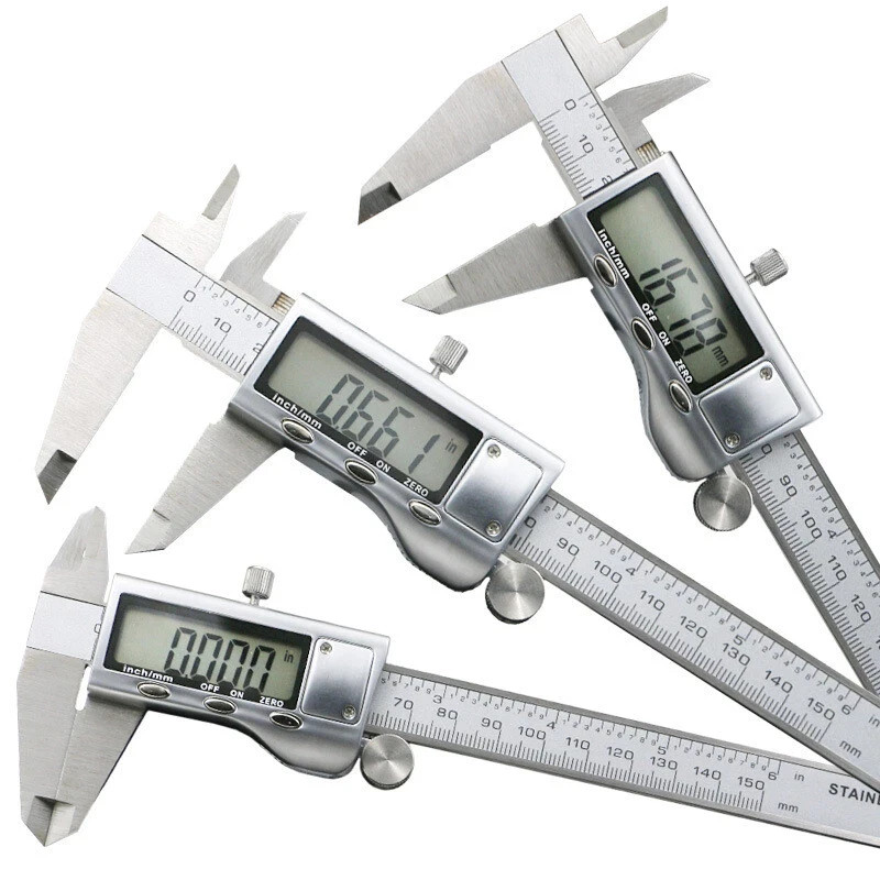 Digital Caliper Micrometer LCD Gauge Vernier Electronic Measuring Tool 6″ 150mm