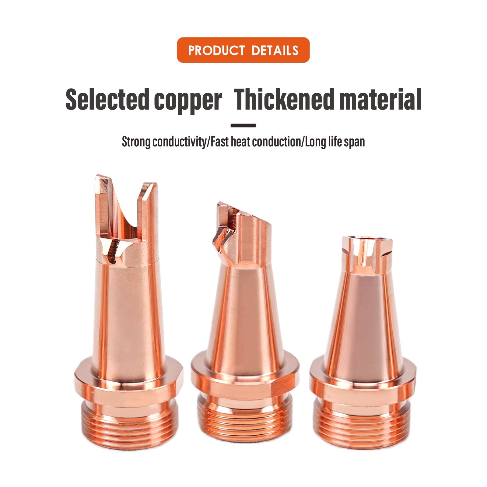 7pcs Laser Welding Nozzle +1 pc 70mm Scale Tube for Handheld Welder Wire w/box