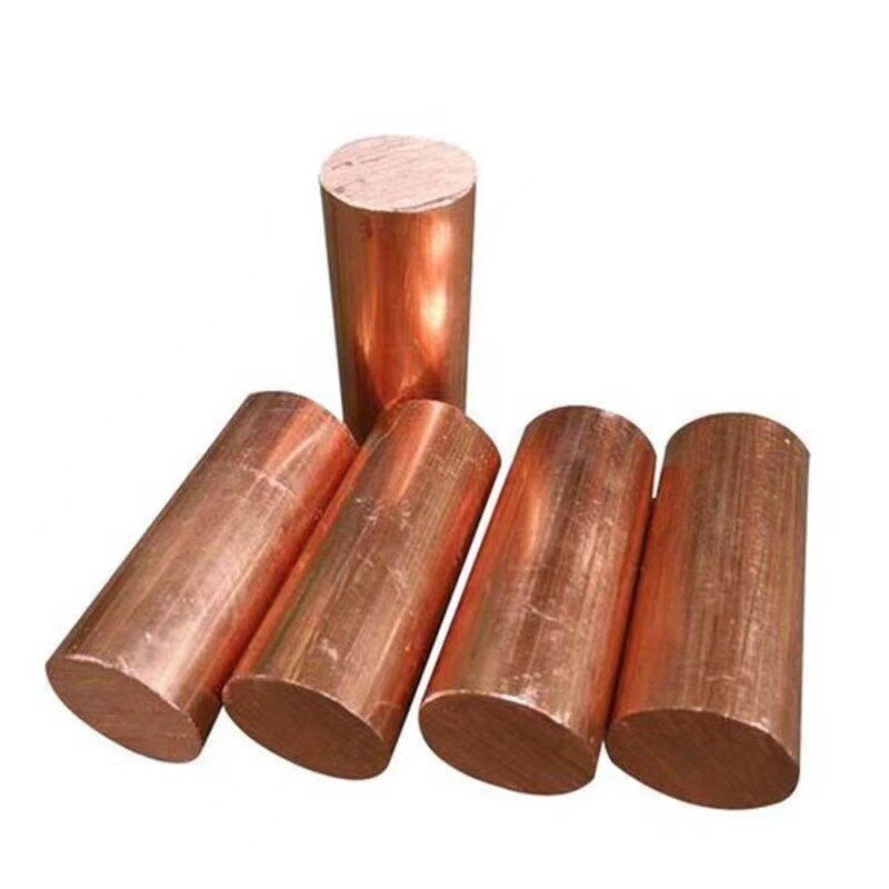 Copper Round Solid Rod Bar 12mm – 55mm Diameter 100 150 200 250 300mm Length