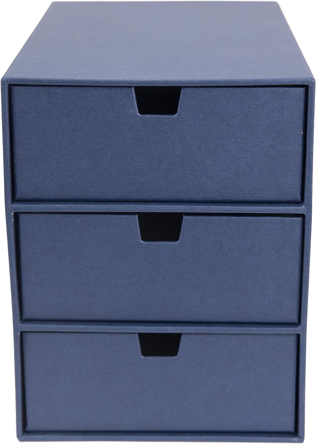 Bigso Ingrid 3-Drawer Fiberboard Desk Organizer Drawers | Dark Grey