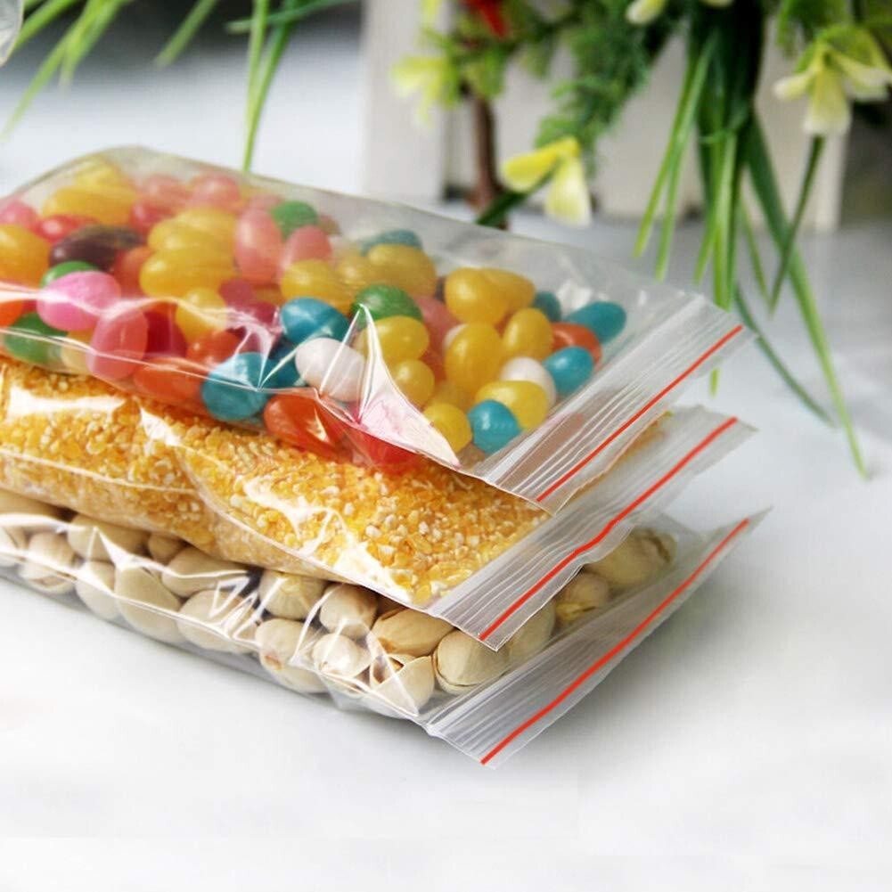 Grip Seal Bags Self Resealable Grip Poly Plastic Clear Zip Lock MIX 2 Mil 2ML