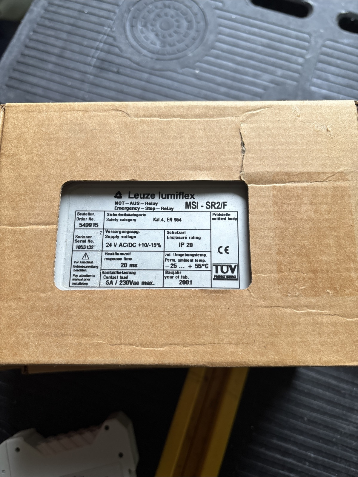 Leuze Lumiflex MSI-SR2/F Emergency-Stop-Relay New