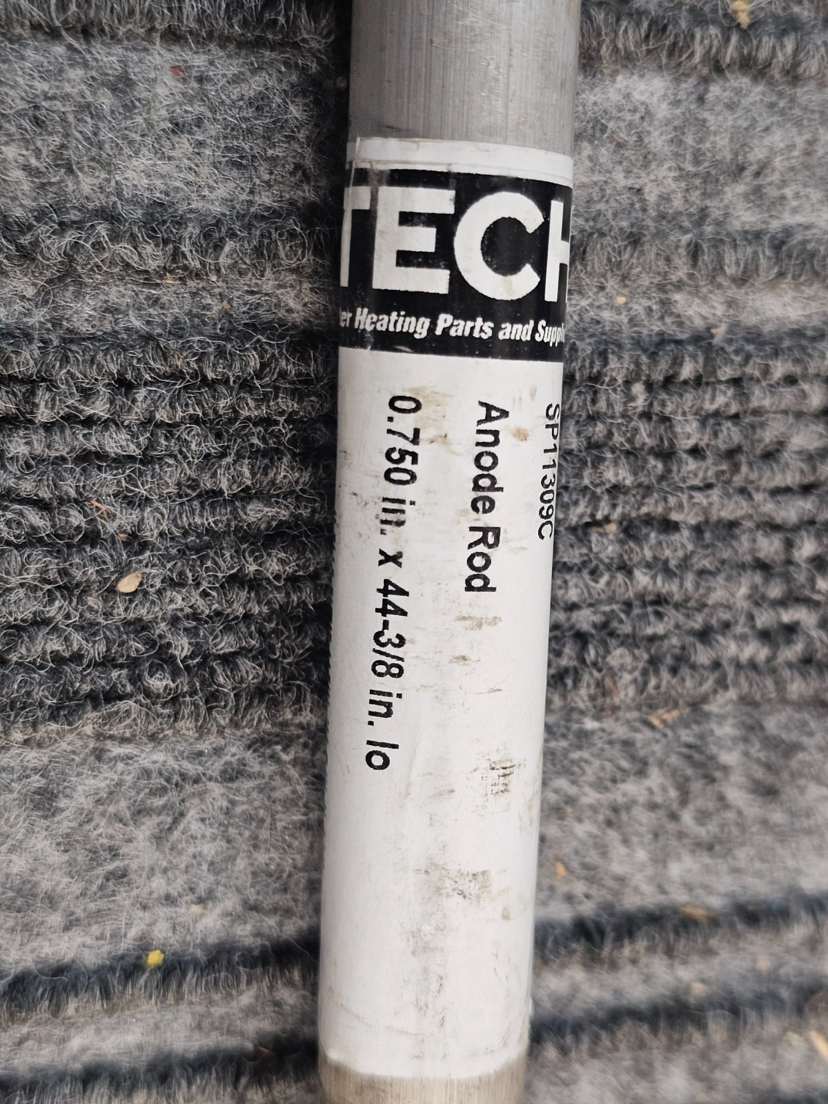 (QTY 2) Protech Rheem SP11309C Resistor Magnesium Anode Rod 44-3/8″ X 0.750″ Dia