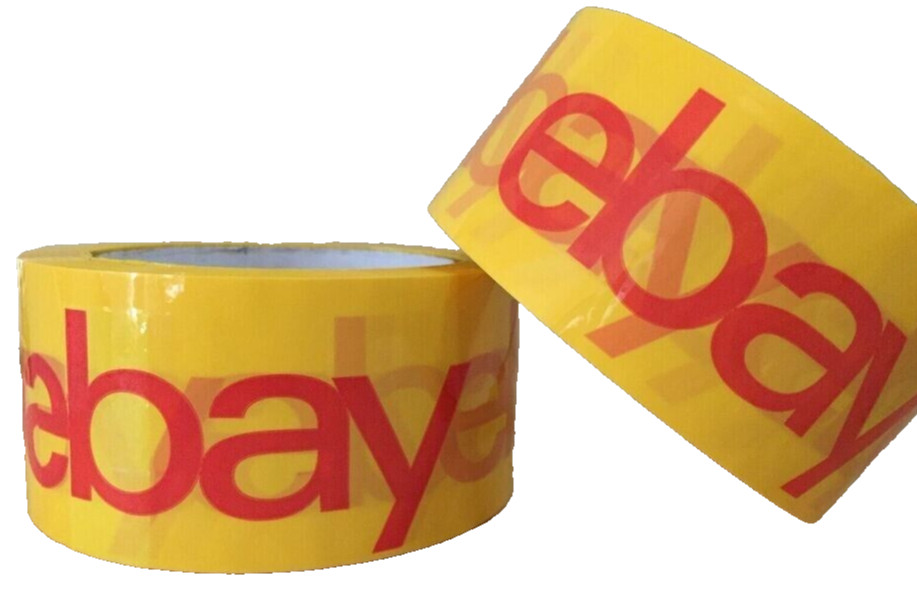 eBay Branded Shipping Tape 2″ x 75 Yards Blue Purple Yellow White Various Color