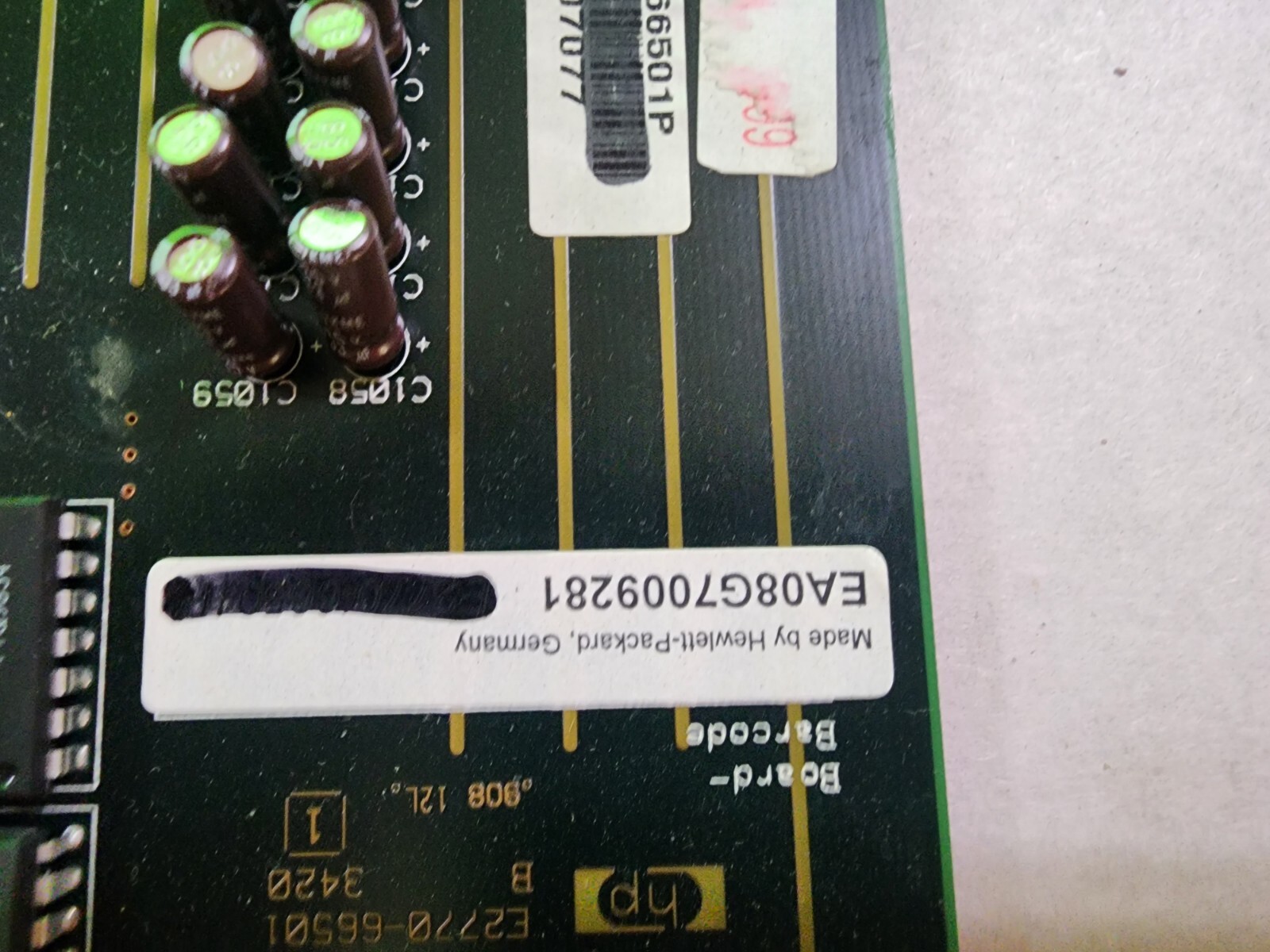HP/ Agilent 83000 E2770-66501P PCB Board- With 8each – 8mb Modules E2778- 86502