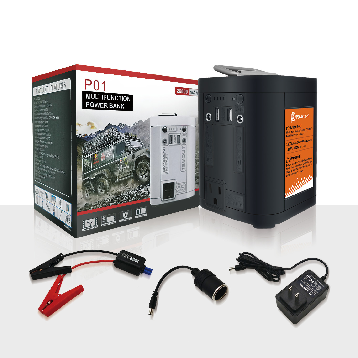 28000mAh Energy Storage Power Supply Panel Power Bank Outlet For Outdoor New