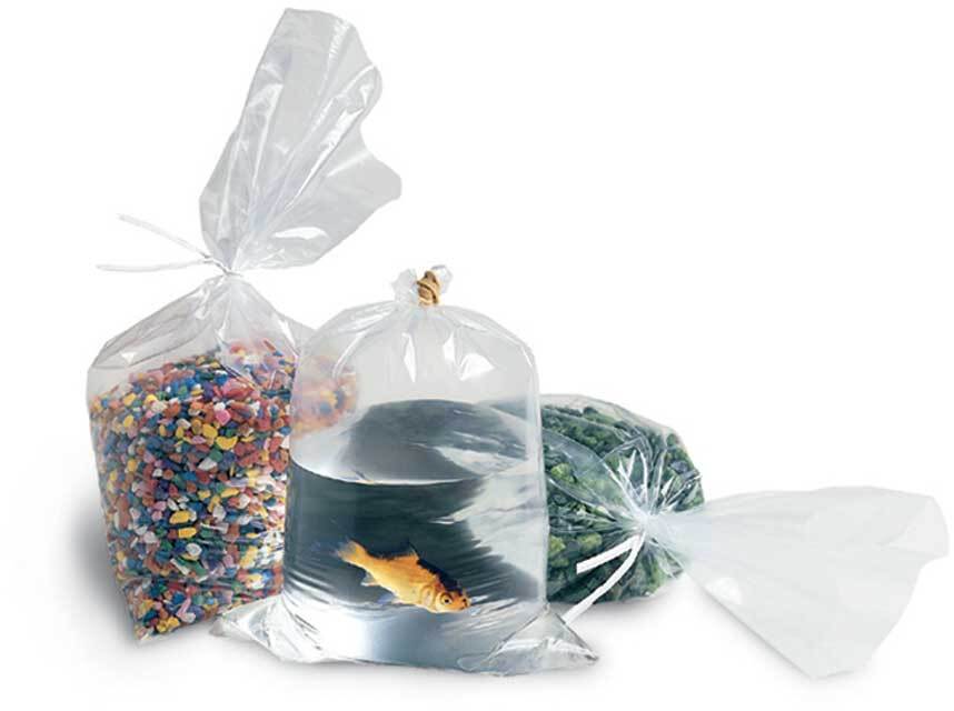 Clear Poly Bags 4-Mil Flat Open Top Plastic Packaging Packing Multiple Sizes