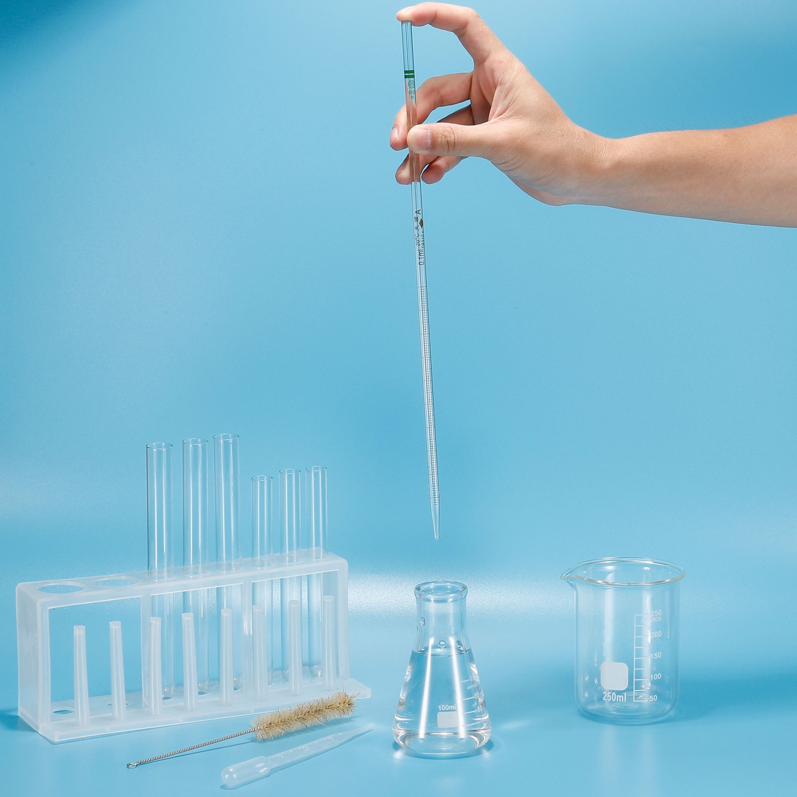 Graduated Dropper Pipettes 20ml Borosilicate Glass Clear