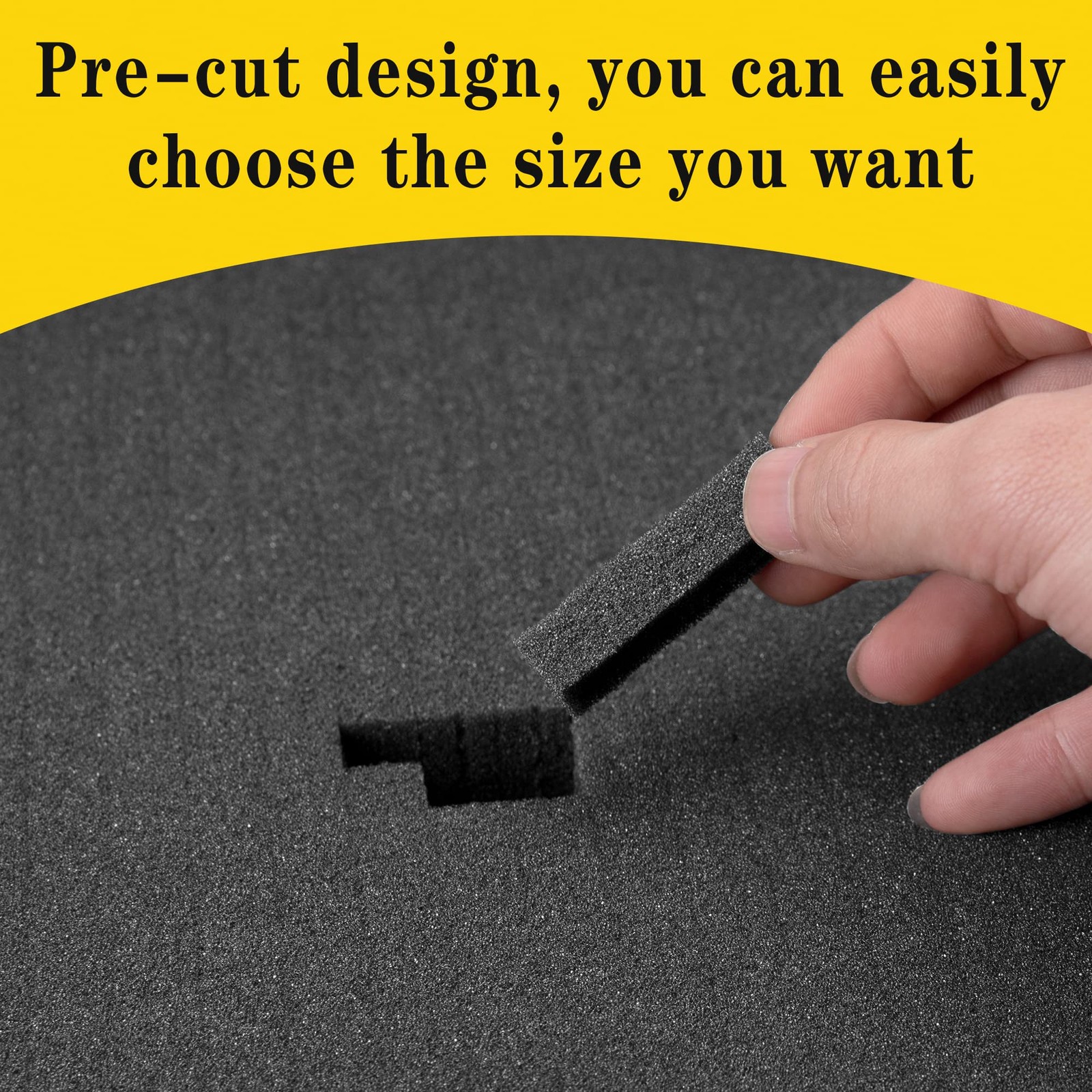 DECOHS 4 PCS Pick Apart Foam Insert- 2 Size Pick and Pluck Foam- Pluck Pre Cube