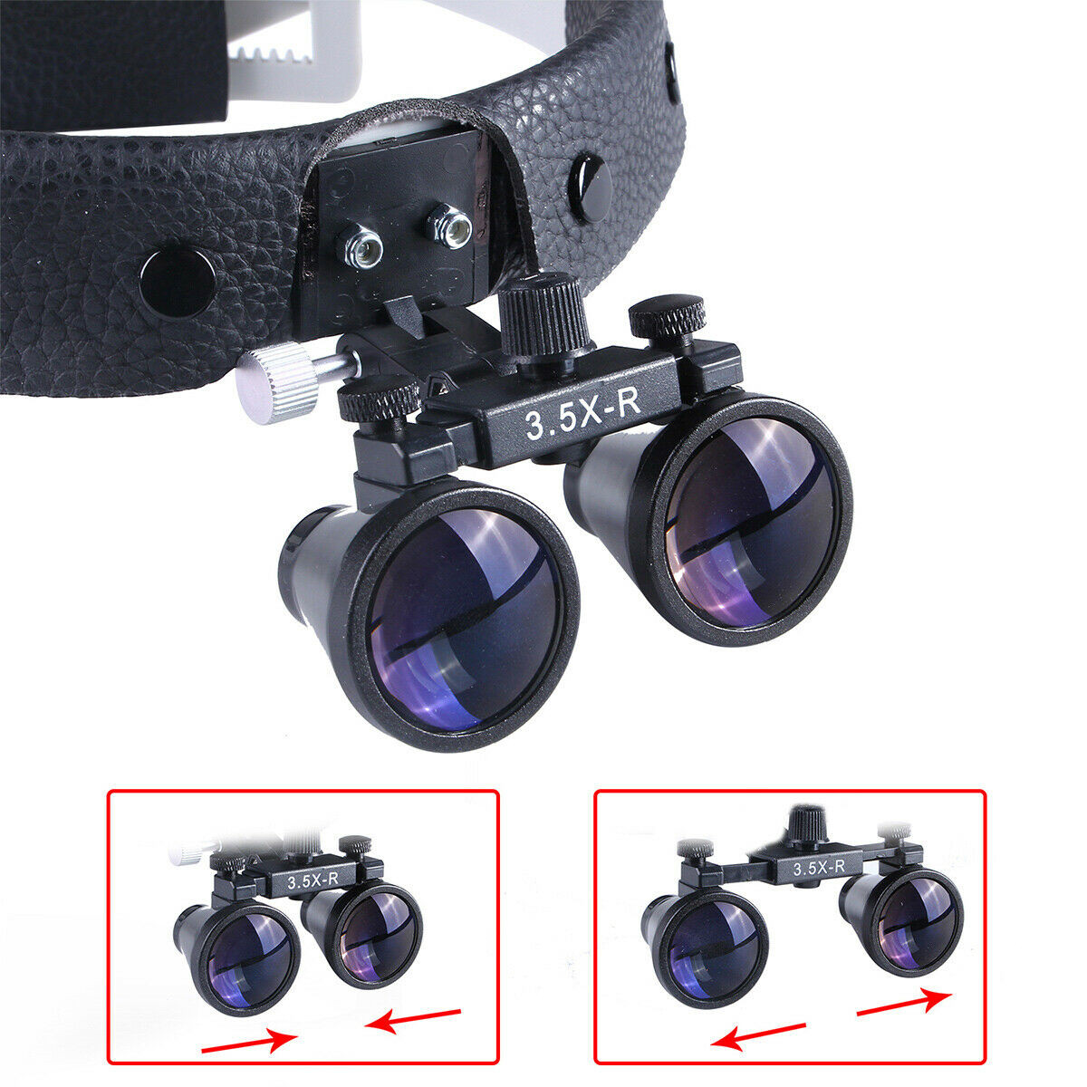 3.5X Dental Surgical Binocular Loupes Glasses Magnifier / Medical LED Headlight