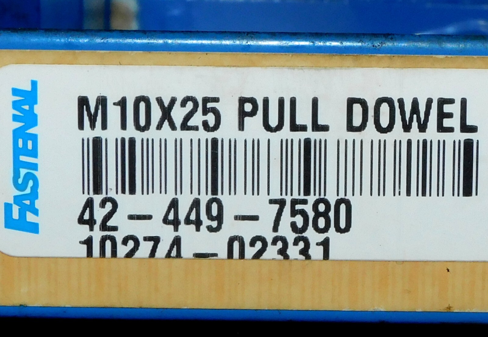 Fastenal – 42-449-7580 M10 x 25mm Pull Dowel Pin Large Lot ( 3.4 lbs )