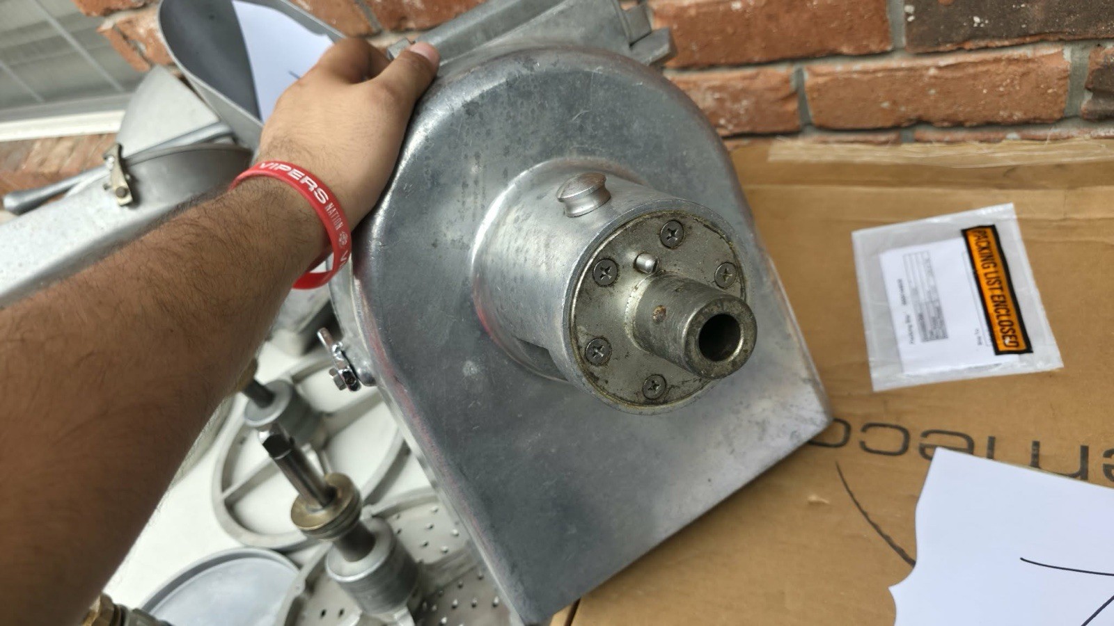 Hobart Pelican Head Mixer Attachment Shredder Grater Slicer Lot 6