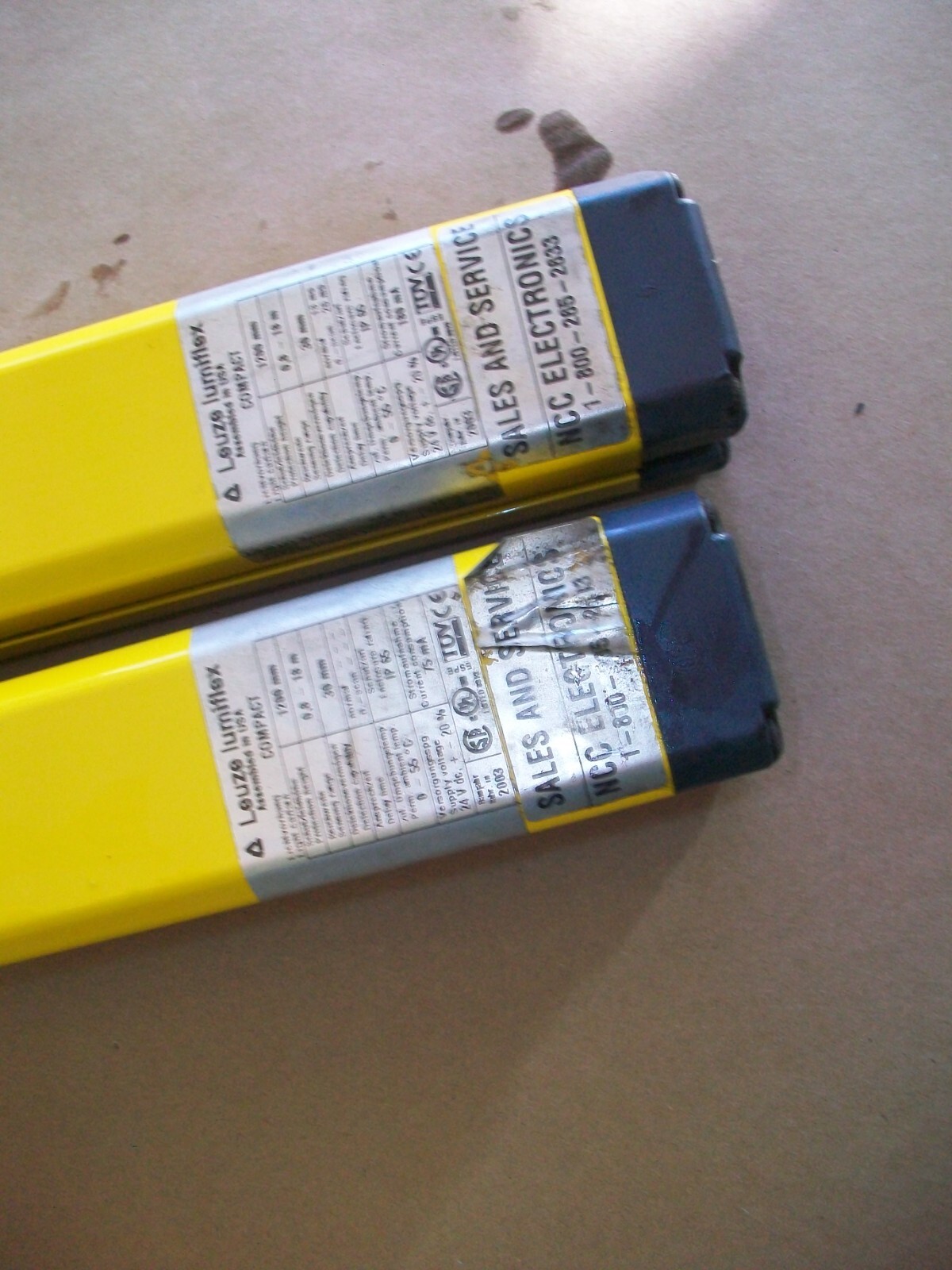Leuze Lumiflex Light Curtain Transmitter Set CT30-1200-BH3 CT30-1200-BH5 USED