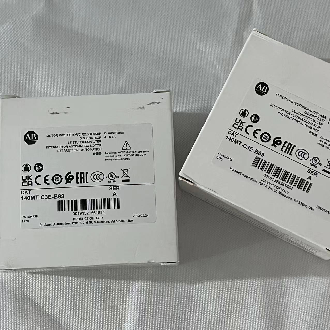ALLEN BRADLEY 140MT-C3E-B63 Motor Protector / Circuit Breaker AB 140MT-C3E-B63
