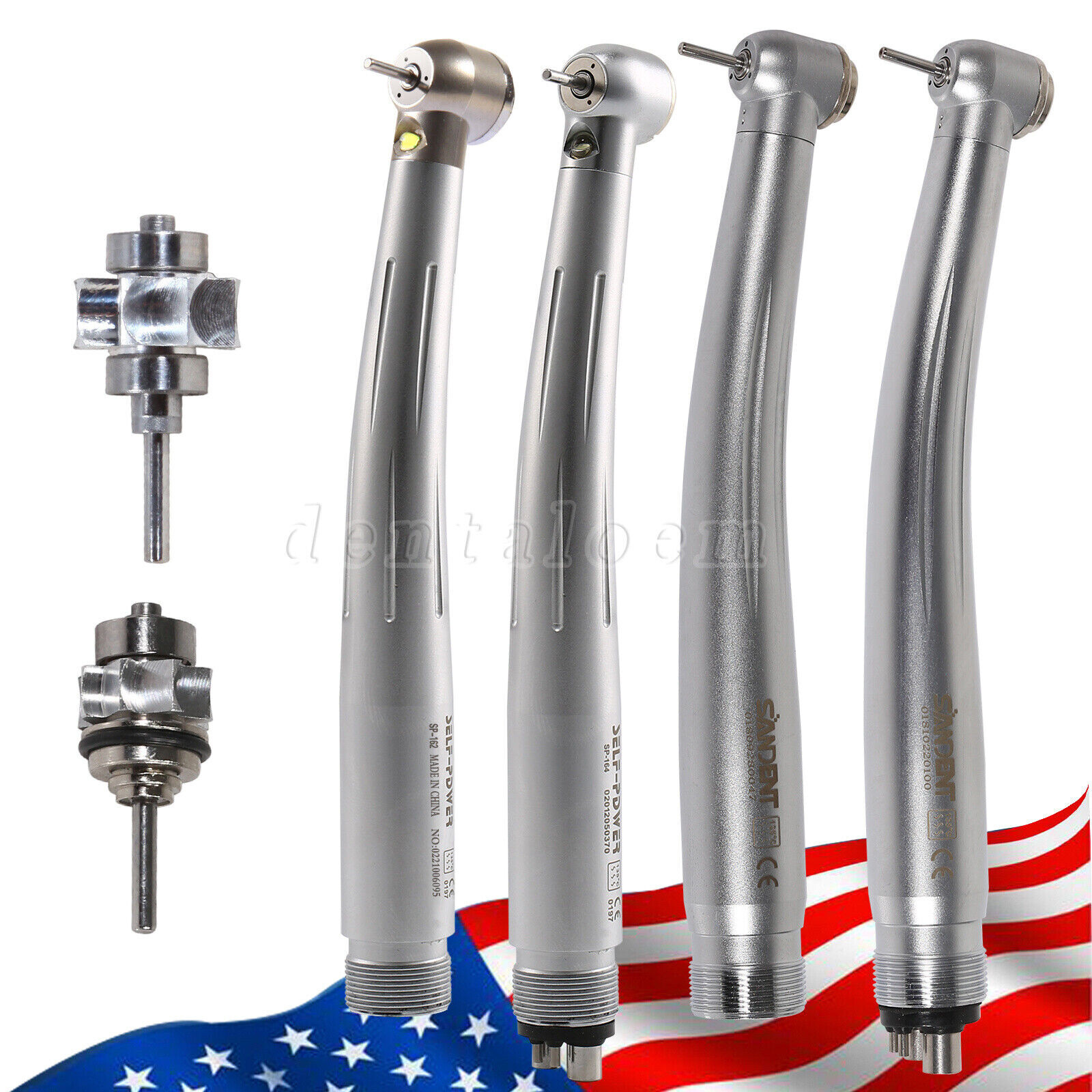 NSK Style Dental Fiber Optic LED E-generator / high speed handpiece 4HOLE/2HOLES