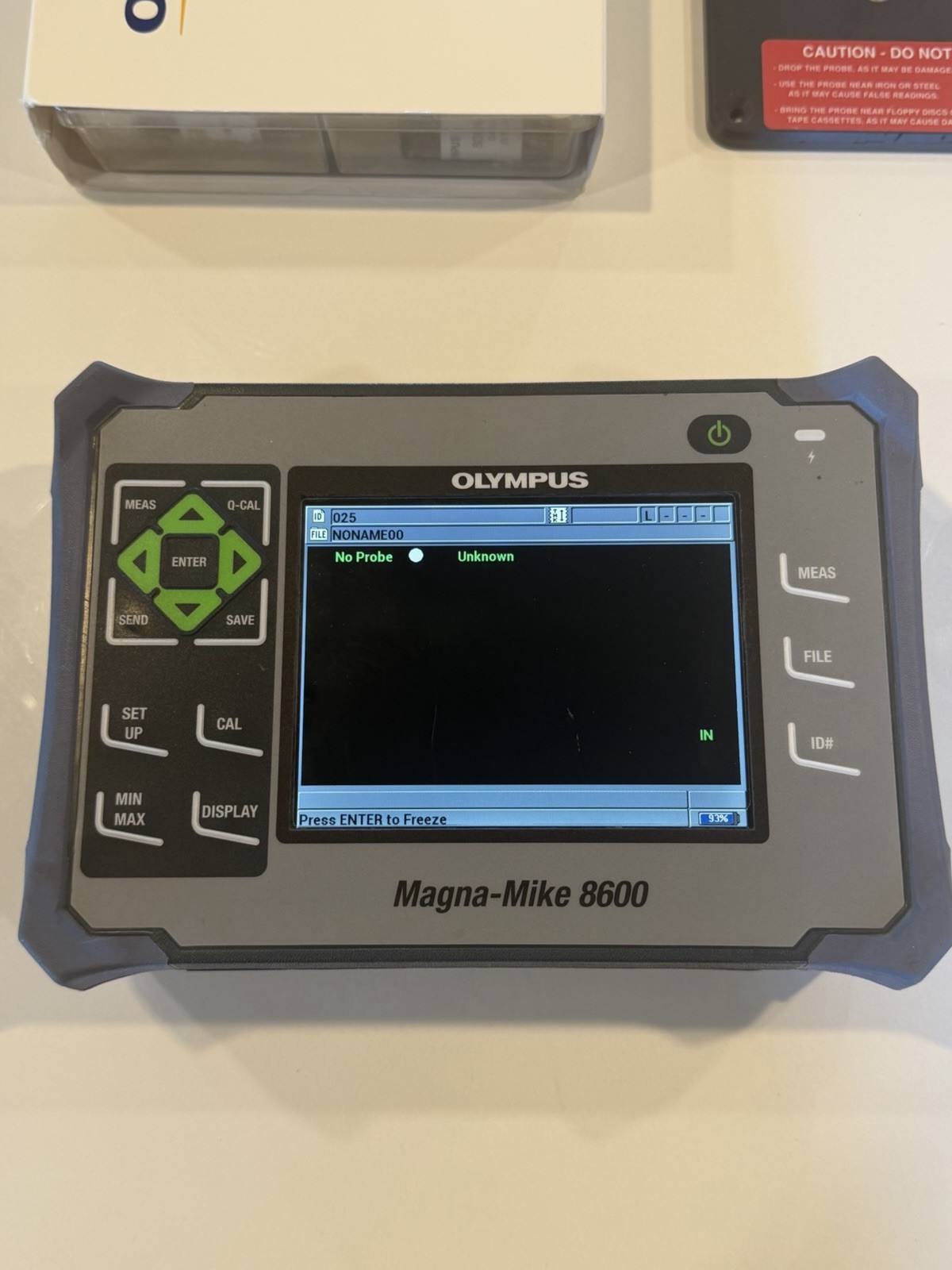 Olympus Magnamike 8600 Hall Effect Thickness Gage Kit & Probe