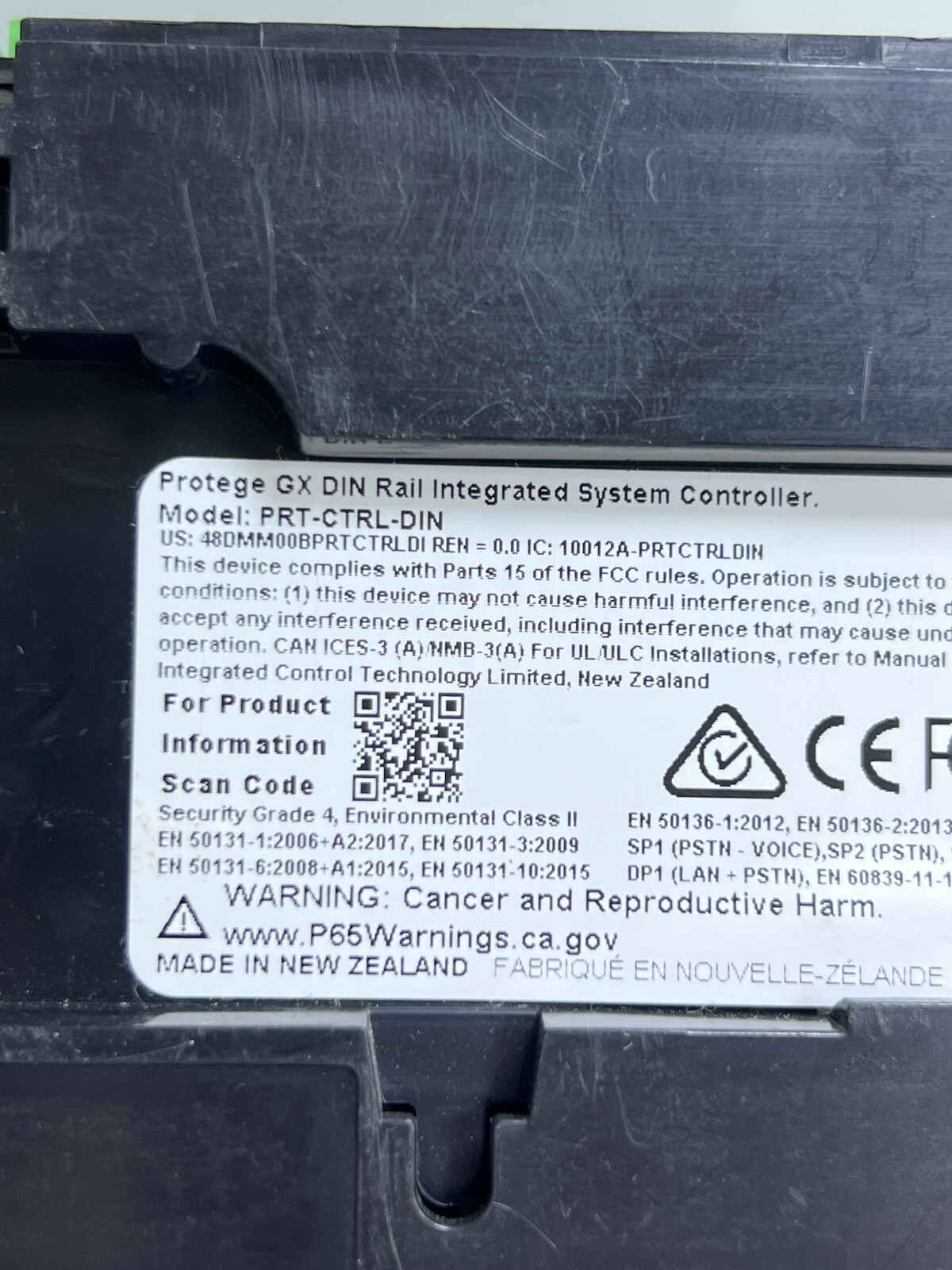 ICT PRT-CTRL-DIN Protege GX DIN Rail Integrated System Controller