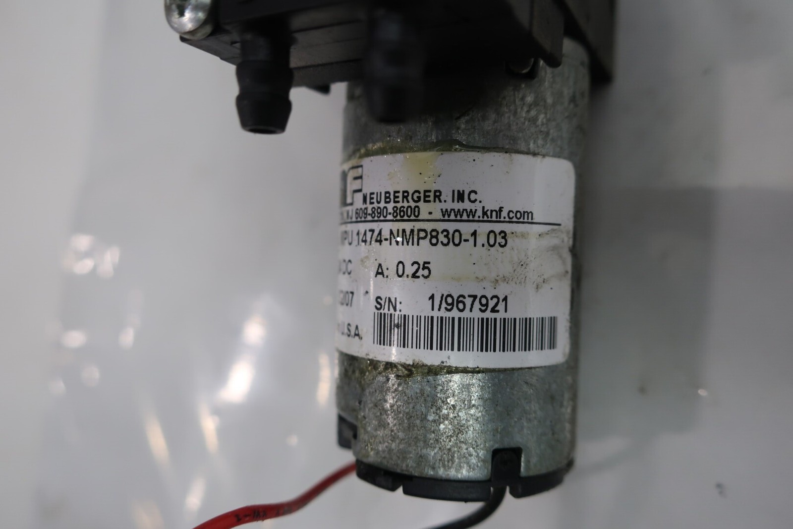 Knf MPU 1474-NMP830-1.03 Vacuum Pump 0.25a 24v-dc