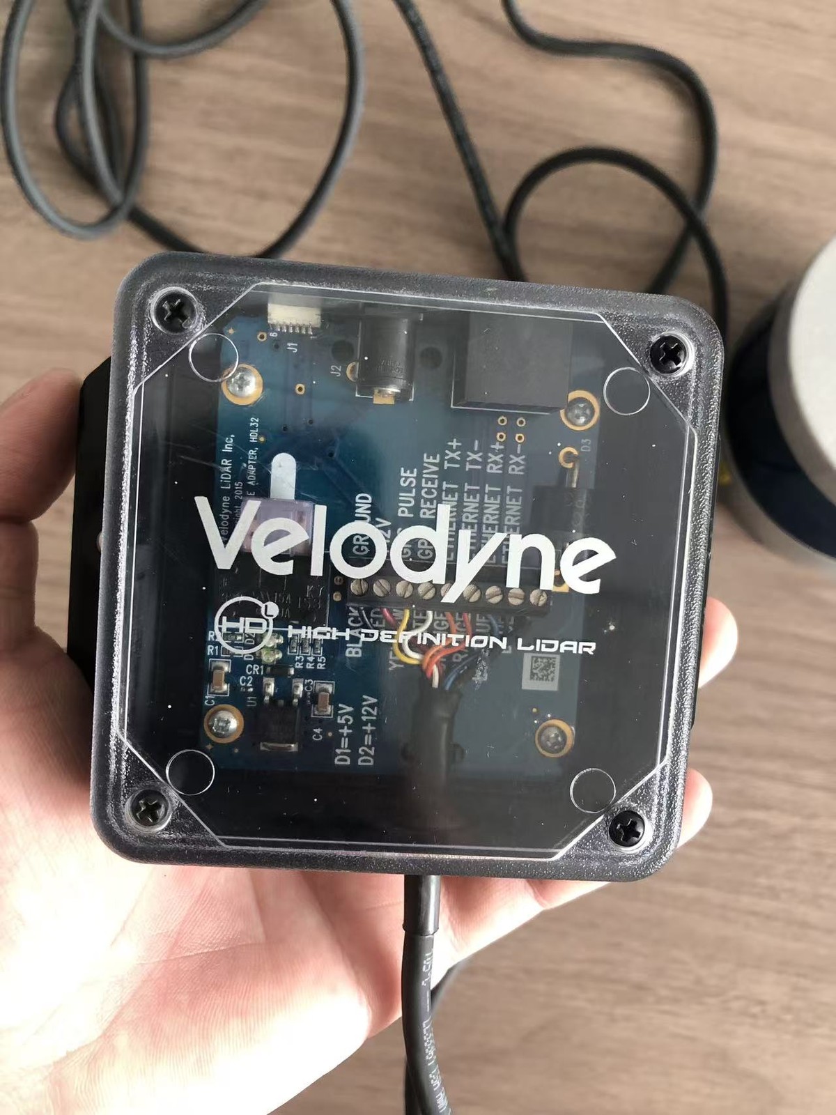 1PC Used Velodyne VLP-16 Puck 3D LiDAR 16CH 360° 100m Range w/ HD Interface Box