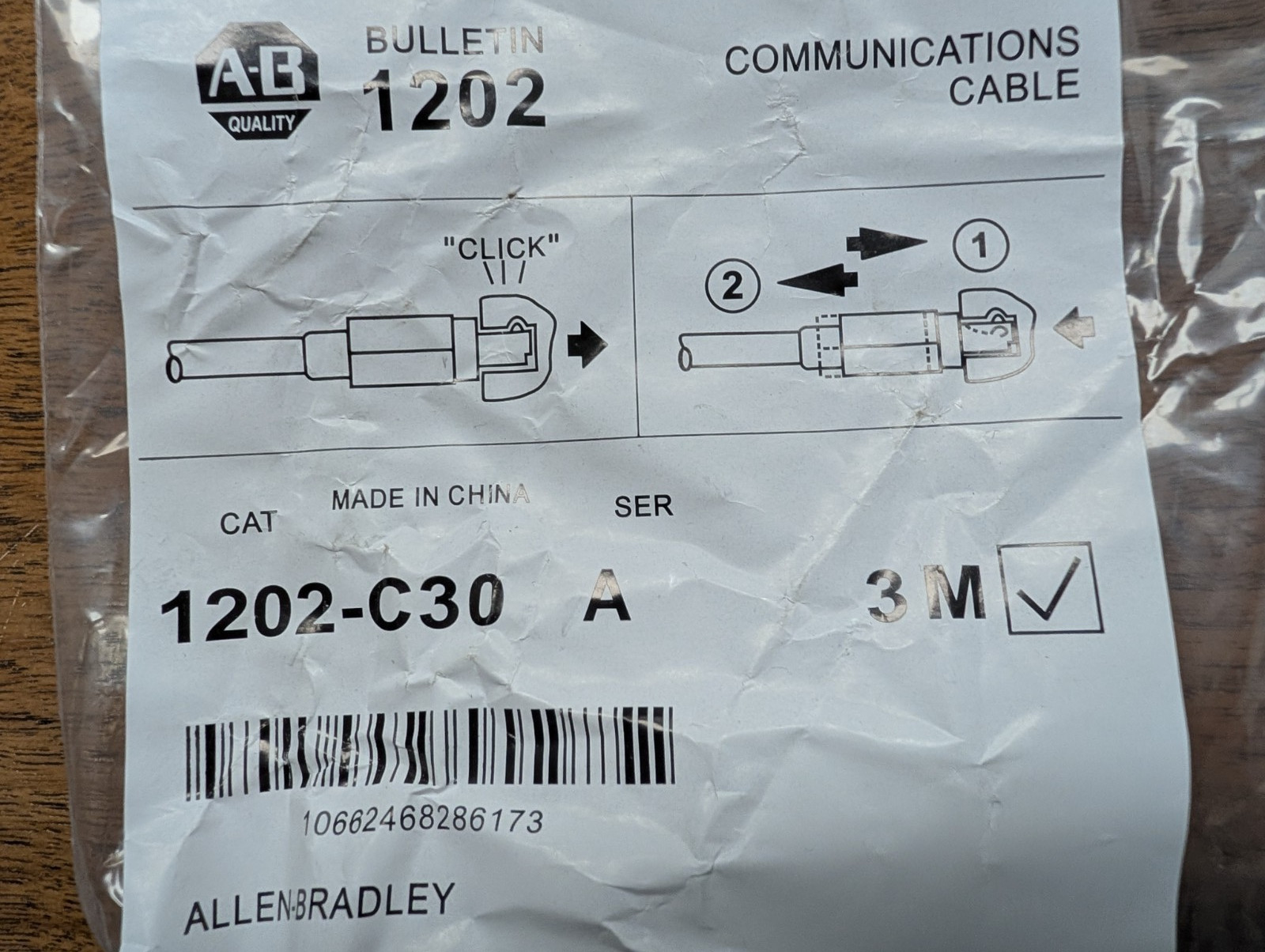 Allen Bradley 1202-C30 Rockwell Automation Communication Cable