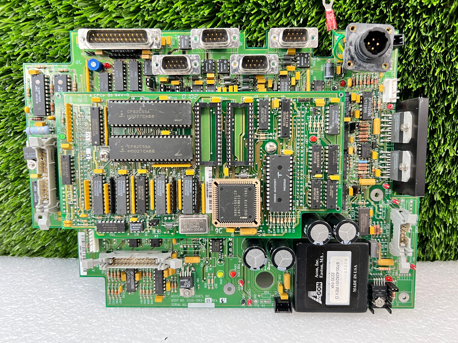 Asyst Technologies 3200-1065-01 Control Board w/ 3200-1045-01 Extension Board