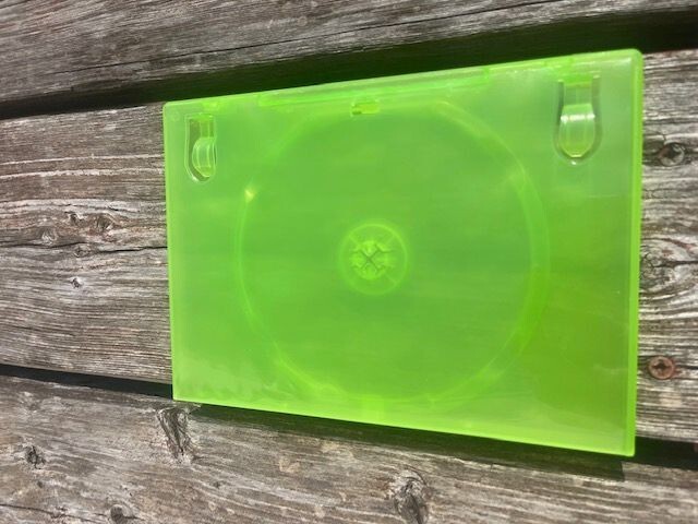 10 ORIGINAL GREEN XBOX360 14MM DVD GAME CASES XBOX360-O FREE SHIPPING