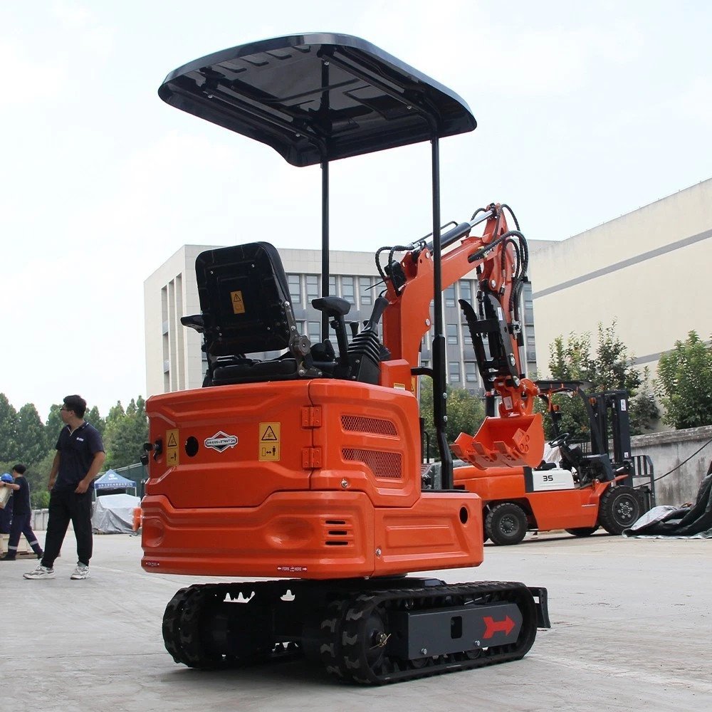 13.5HP 1 TON Mini Excavator B&S EPA Engine Hydraulic Thumb Digger, Free Shipping