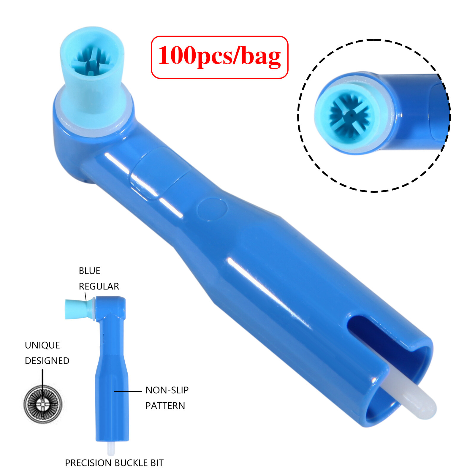 100pcs USA Prophy Angles Firm Cups Top Quality Dental Disposable Prophy Angle