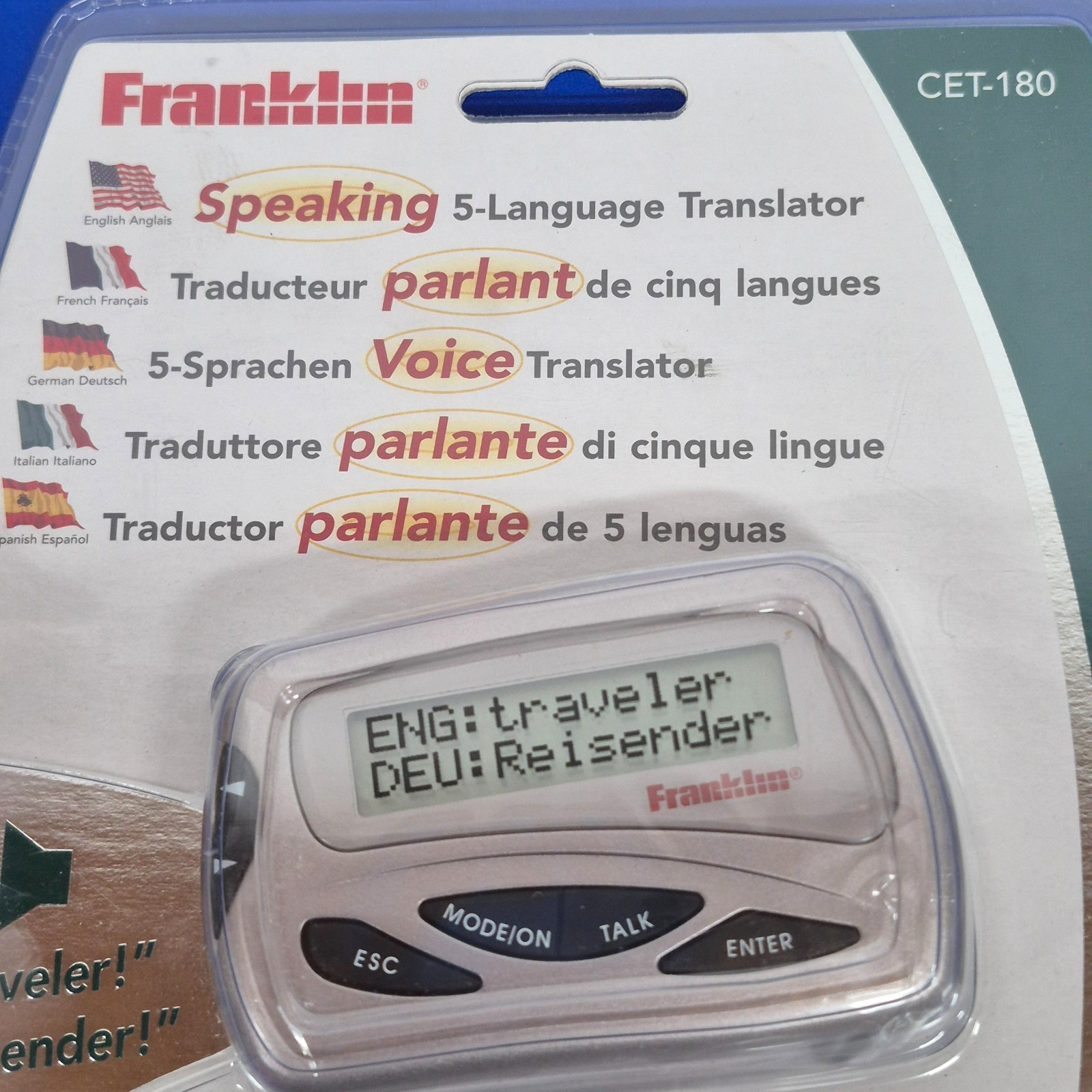 Franklin CST-180 Speaking Spanish English Communicator Translator Sealed