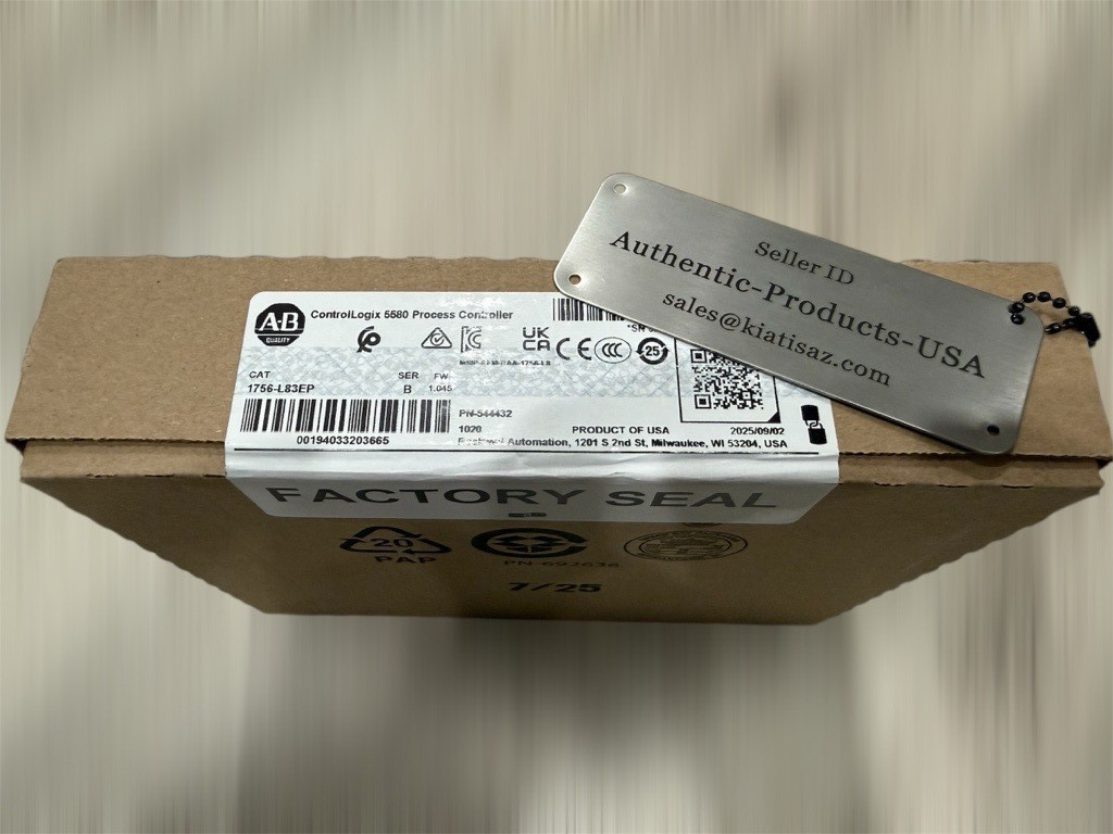 2025 NEW Sealed Allen Bradley 1756-L83EP Ser B ControlLogix 5580