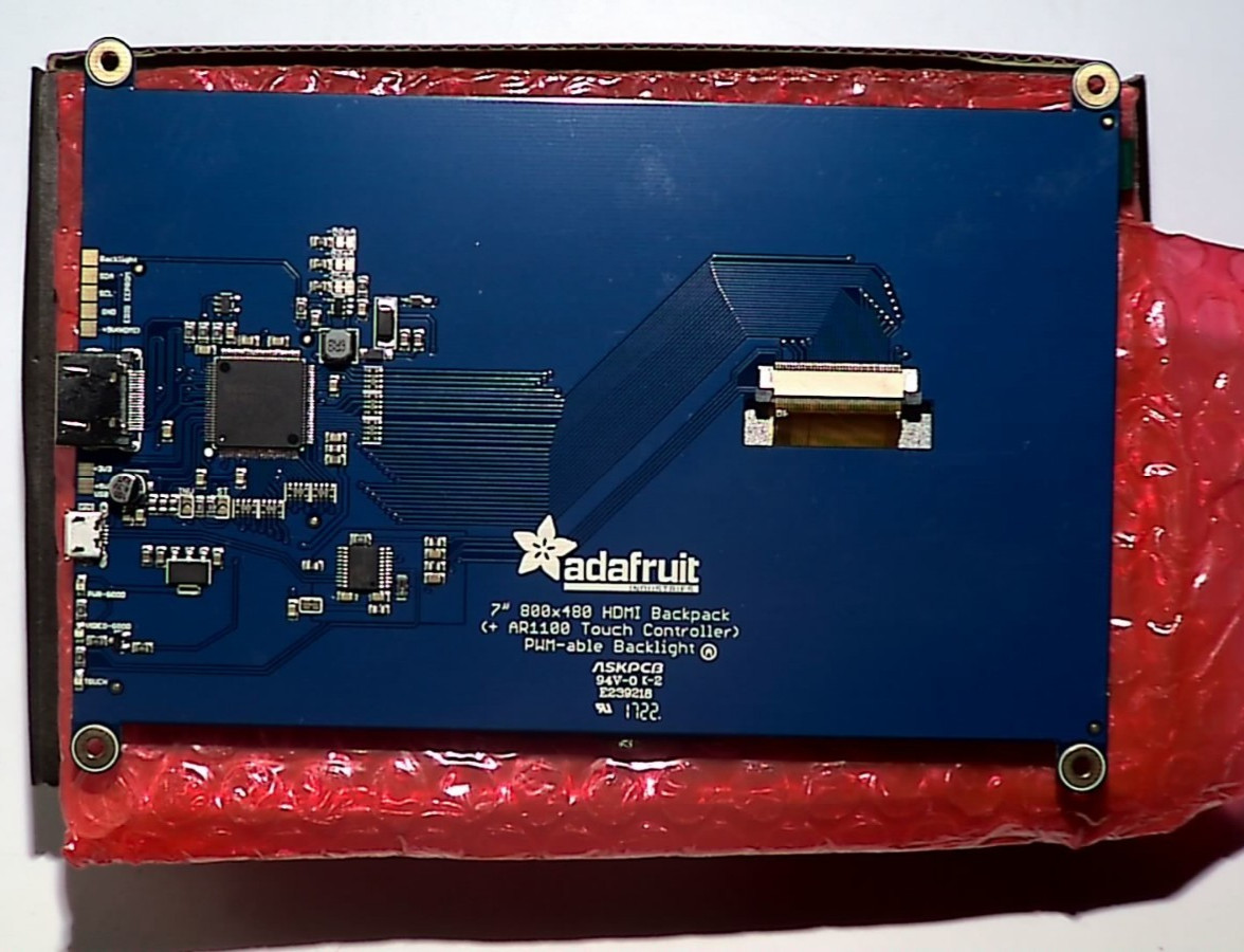 Adafruit 2407 HDMI 7 inch 800 x 480 Display Backpack with Touchscreen