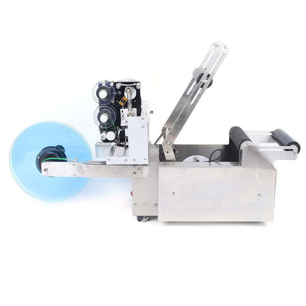 Semi-automatic Round Bottle Labeling Machine Production Date Marking Machine
