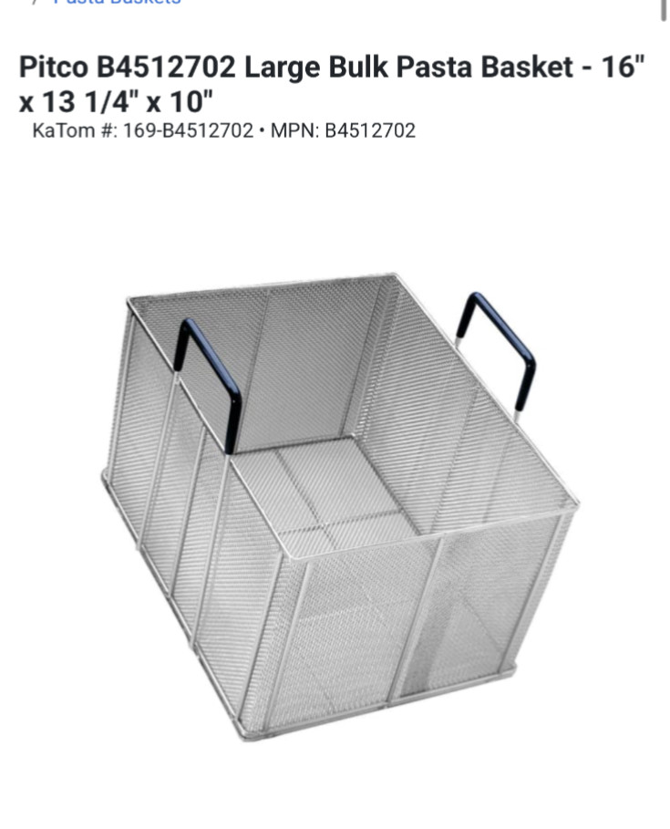 Pitco Commerical Pasta basket