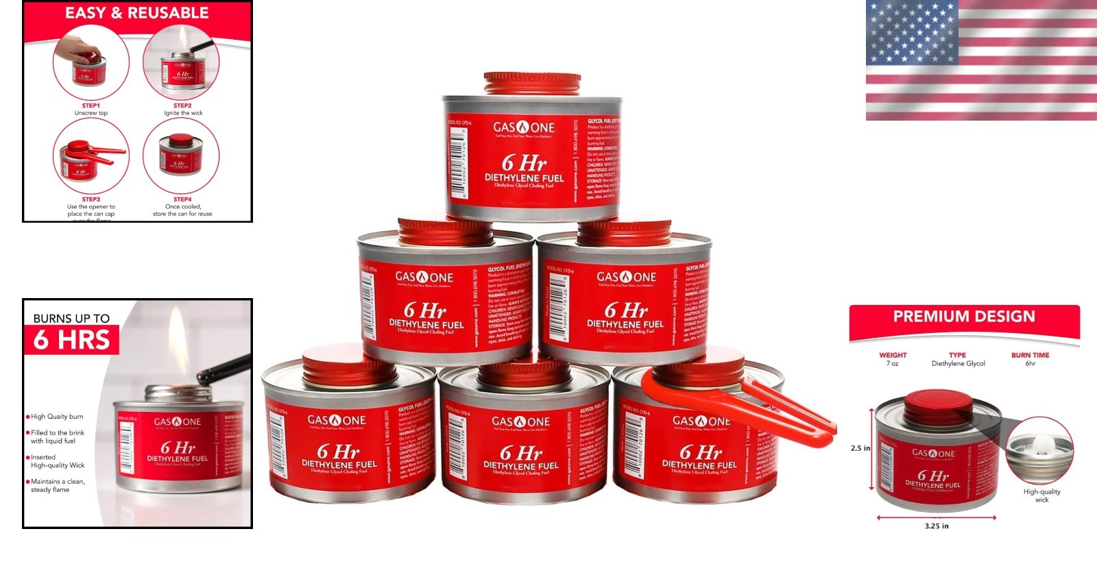 Essential 6 Hour Chafing Fuel Set – Perfect for Buffets and Family Gatherings