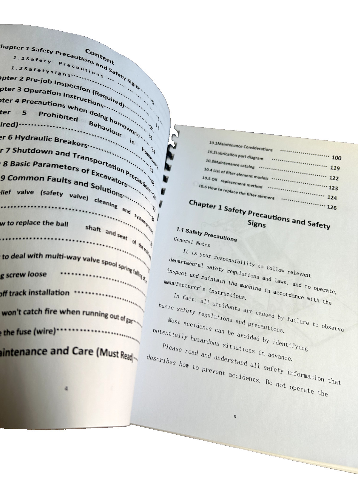 1.5-Ton Mini Excavator Track Hoe MachPro MP15 Operation & Maintenance Manual