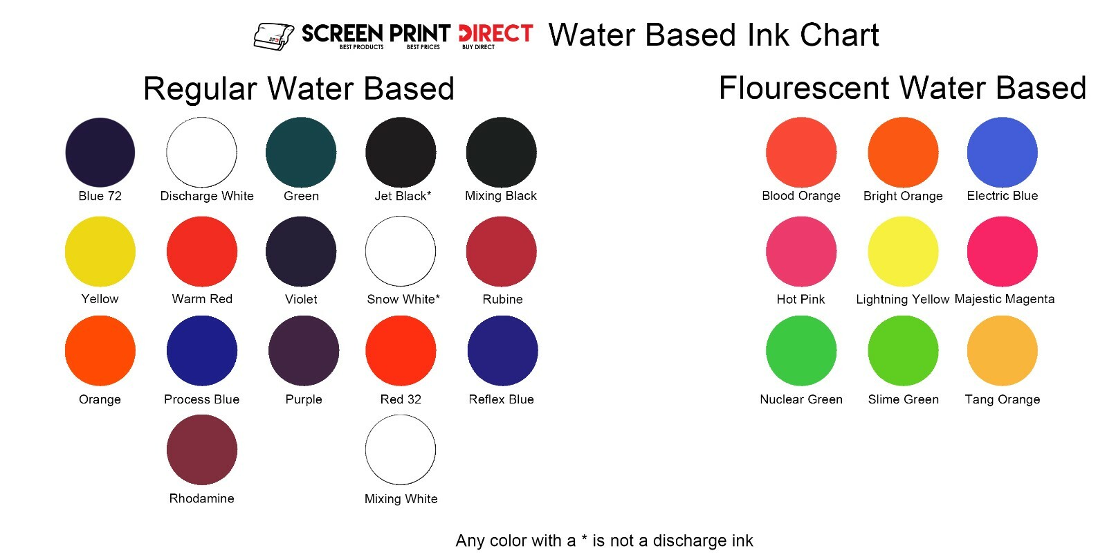 Ecotex® Fluorescent Hot Pink Water Based Inks for Screen Printing Gallon -128oz