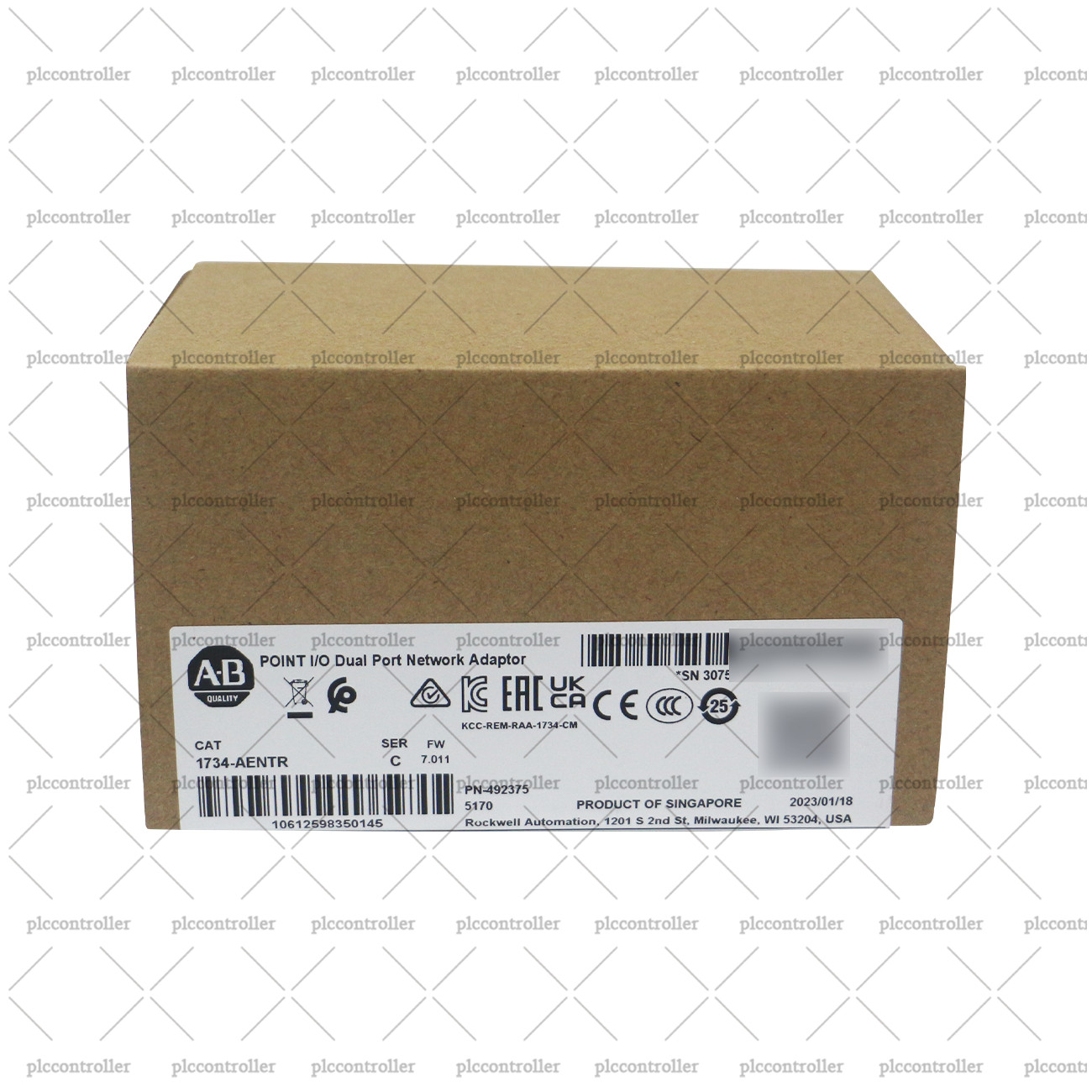 New Allen-Bradley 1734-AENTR POINT I/O Dual Port Network Adaptor EtherNet Module