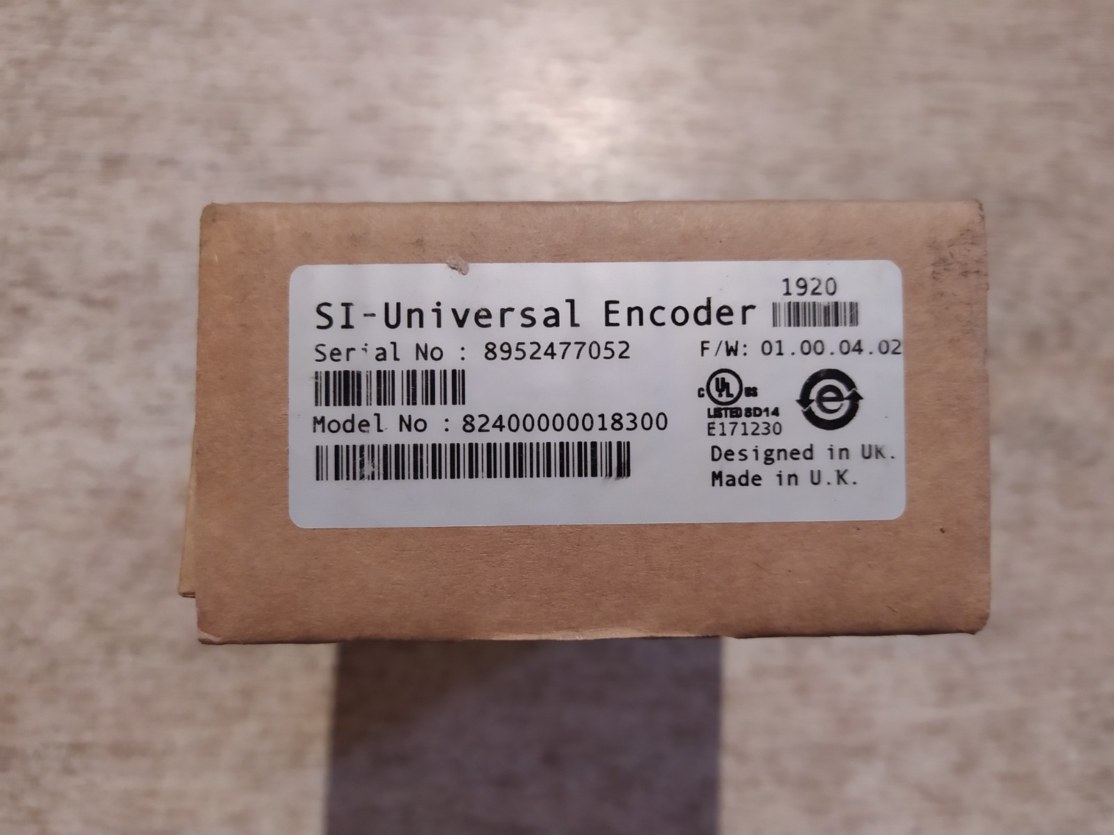 CONTROL TECHNIQUES SI-UNIVERSAL ENCODER 82400000018300 [NEW]