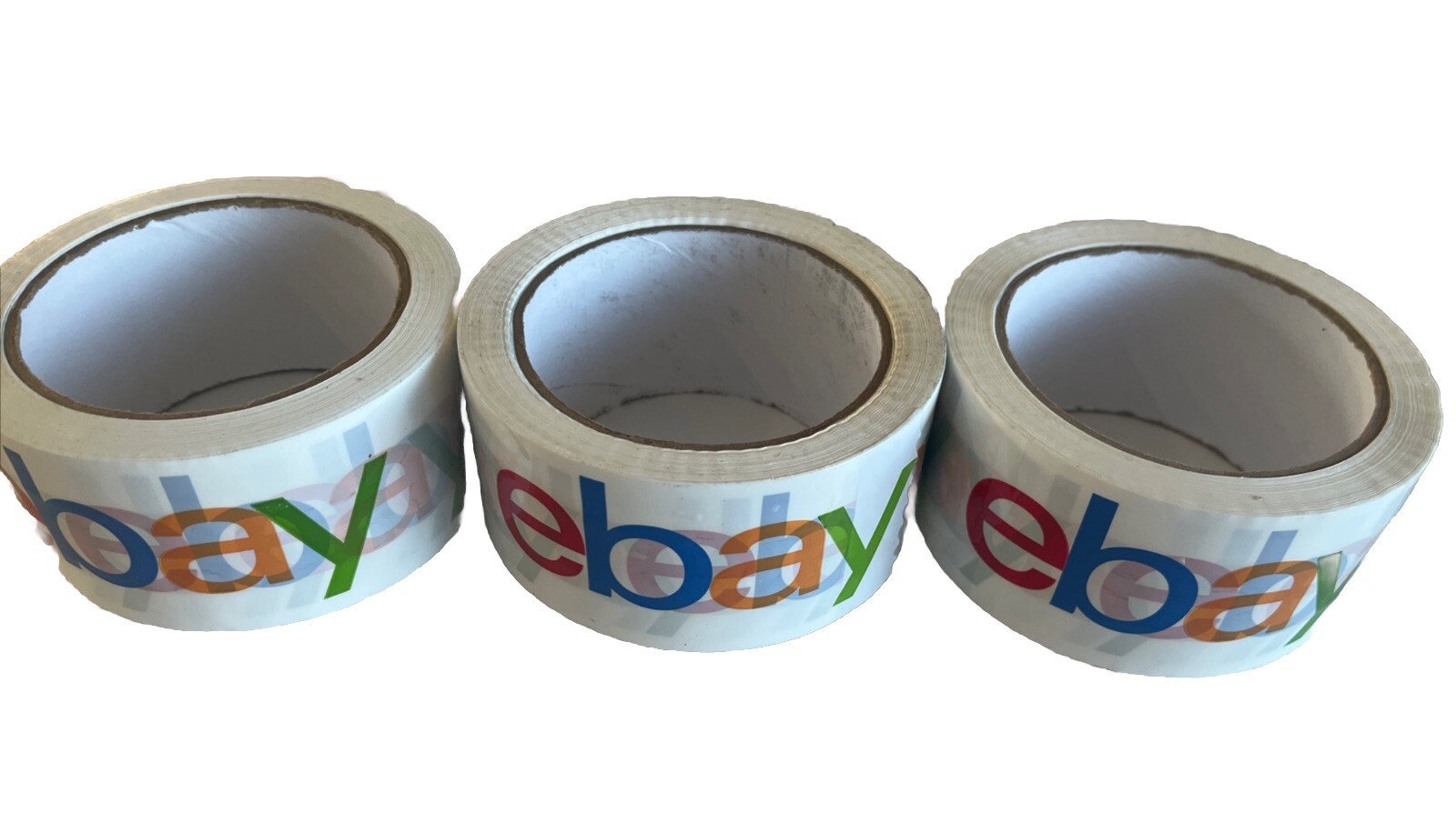 3-Pack Color Logo eBay Branded Packaging Tape 2″ x 75 Yards NEW