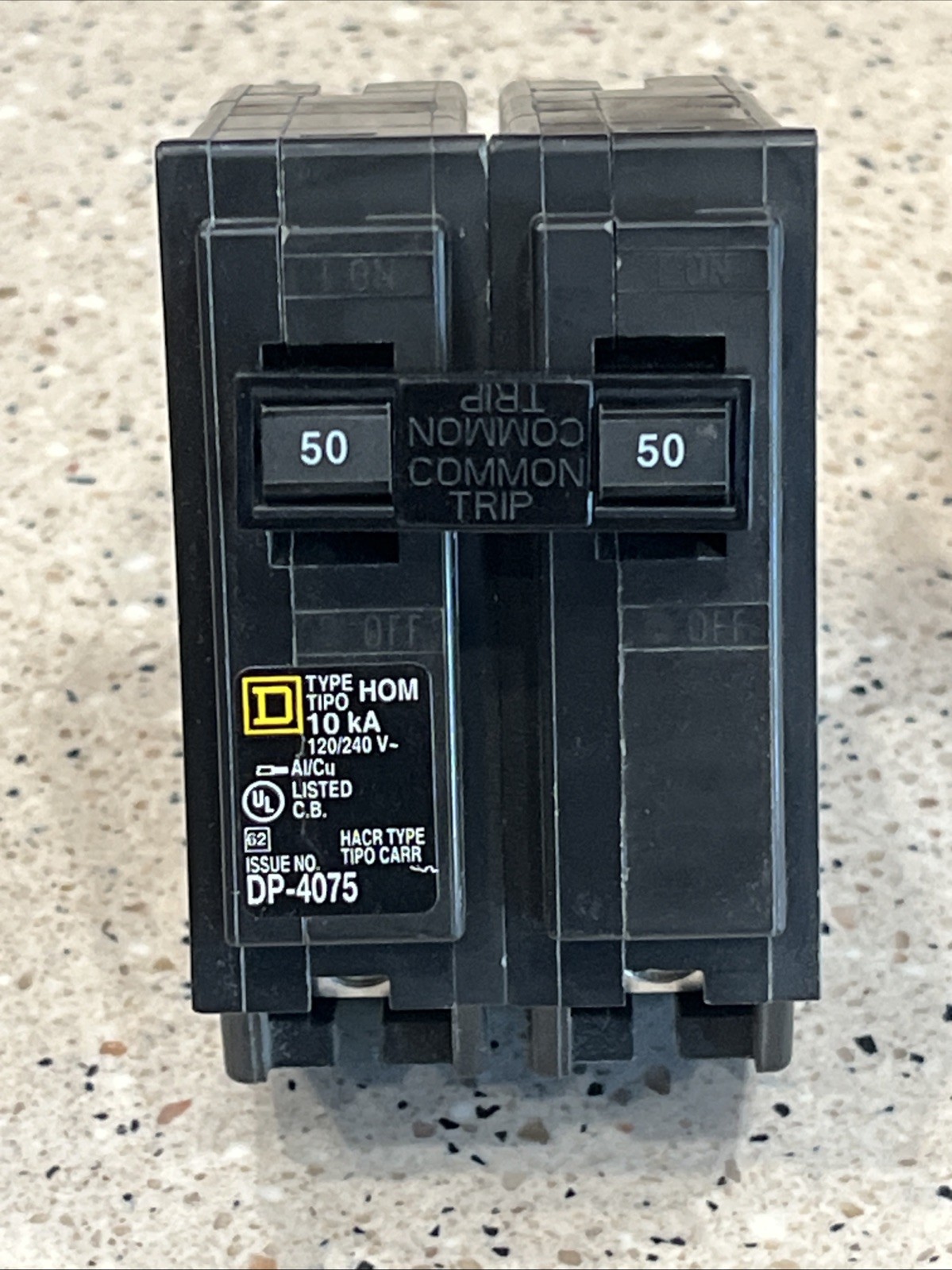 Square D HOM250 (5 PACK) 50A 2P 120/240V (5) NEW Circuit Breakers *US SELLER*