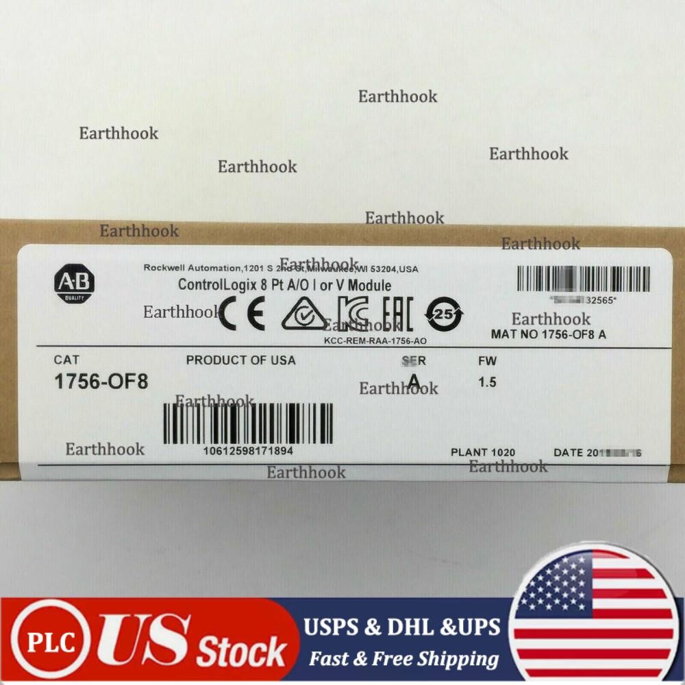 Factory Sealed AB 1756-OF8 SER A ControlLogix 8 Pt Output Module US Free Tax