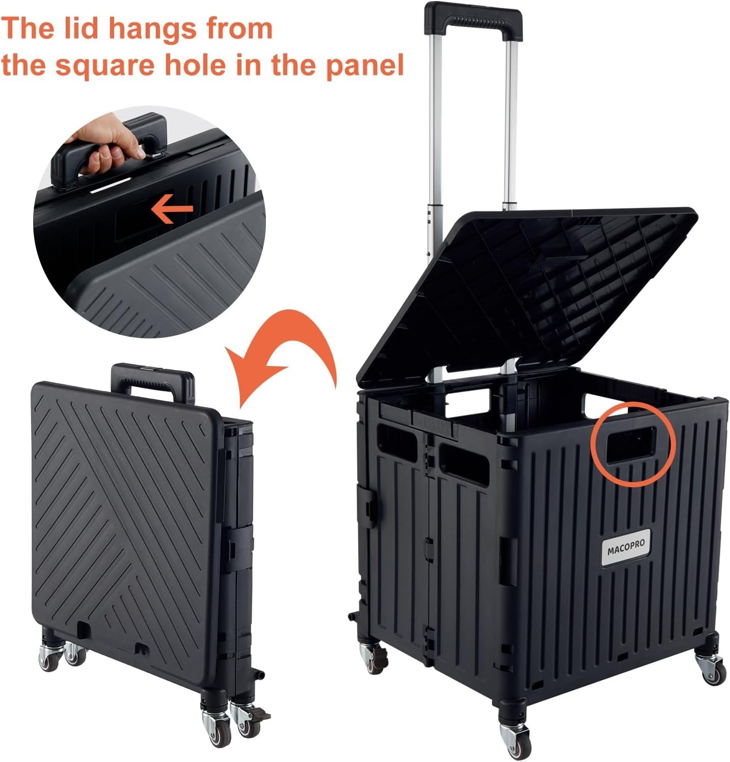 Heavy Duty Rolling Crate Utility Cart Rust Resistant for Indoor and Outdoor Use